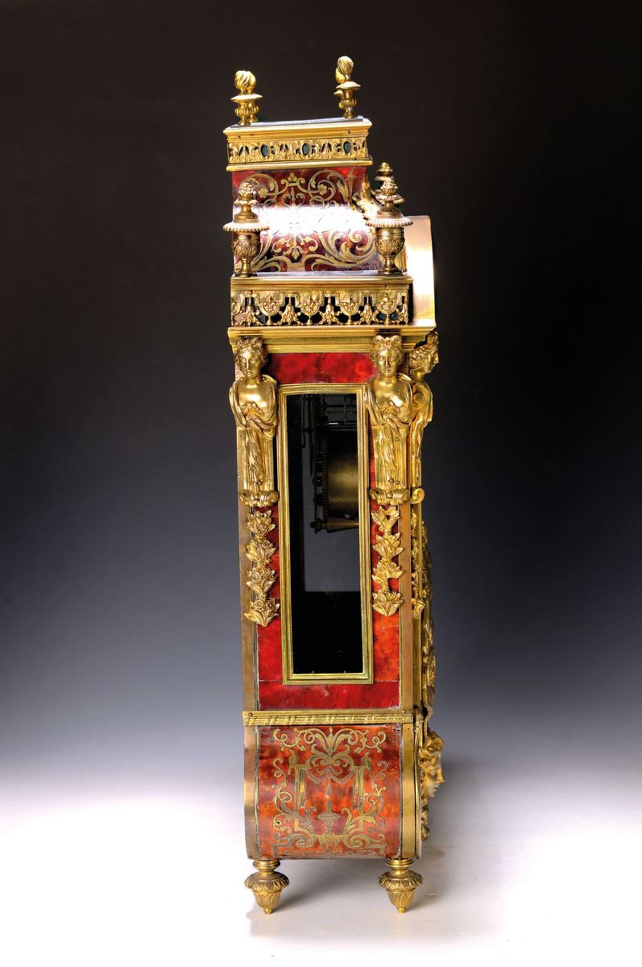 Boulle-Uhr, 1. Hälfte 18.Jh., Frankreich, Louis XIV., - Image 4 of 8