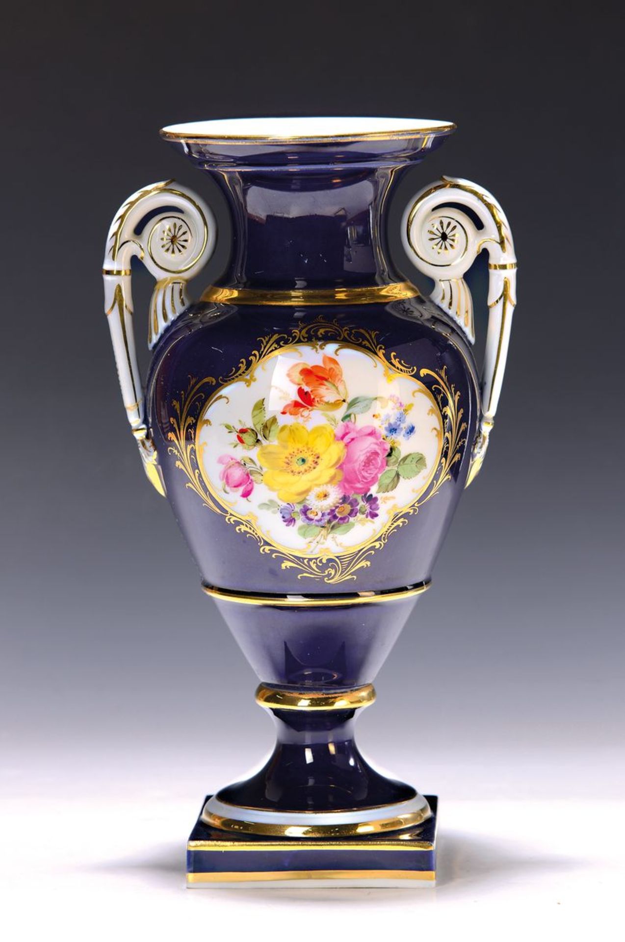 Kratervase, Meissen, Knaufzeit/1860-1924, Porzellan,