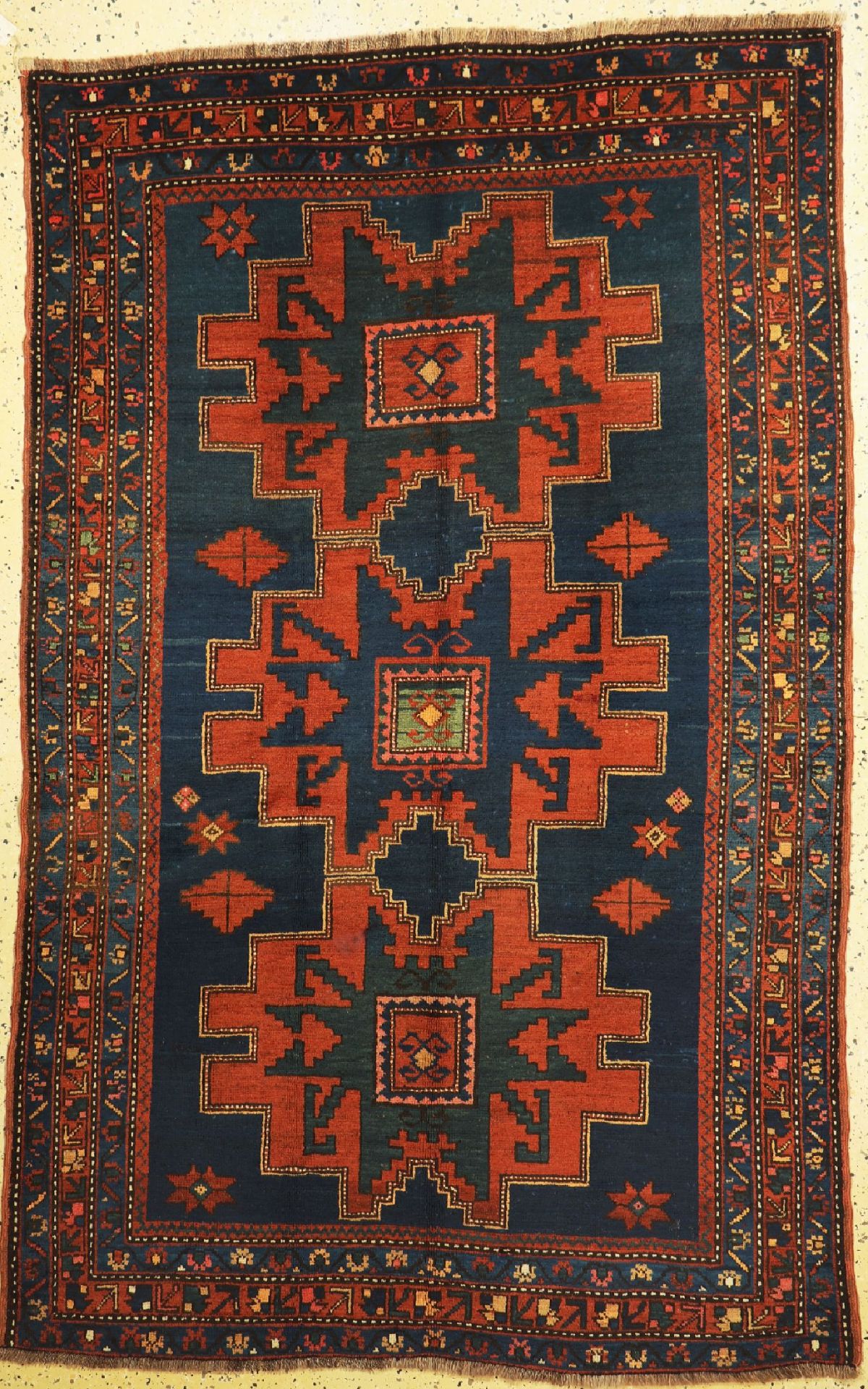 Antiker Kazak,   Kaukasus, um 1900, Wolle aufWolle, ca.