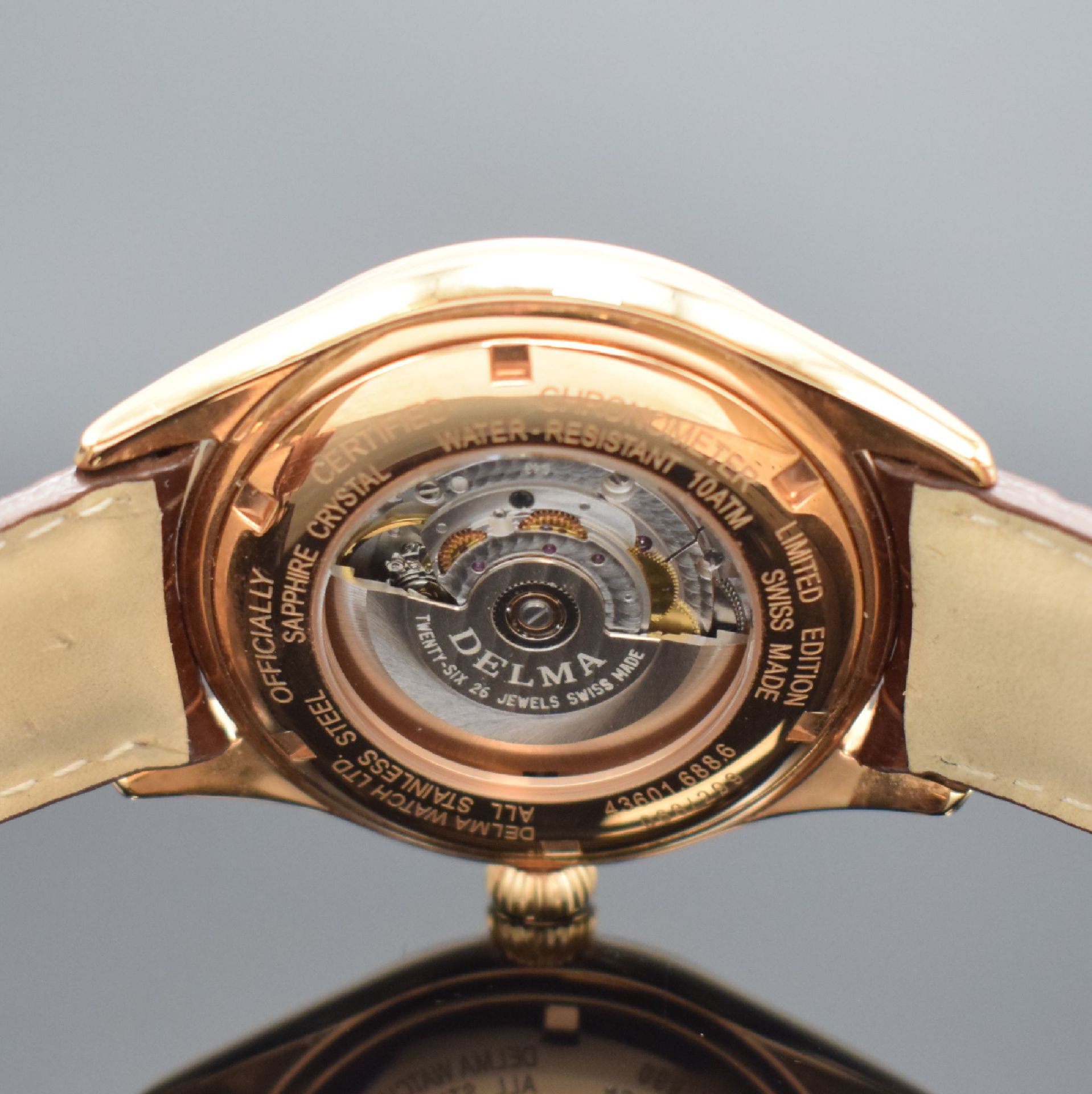 DELMA limitierter Armbandchronometer, Schweiz um 2020, - Image 6 of 6