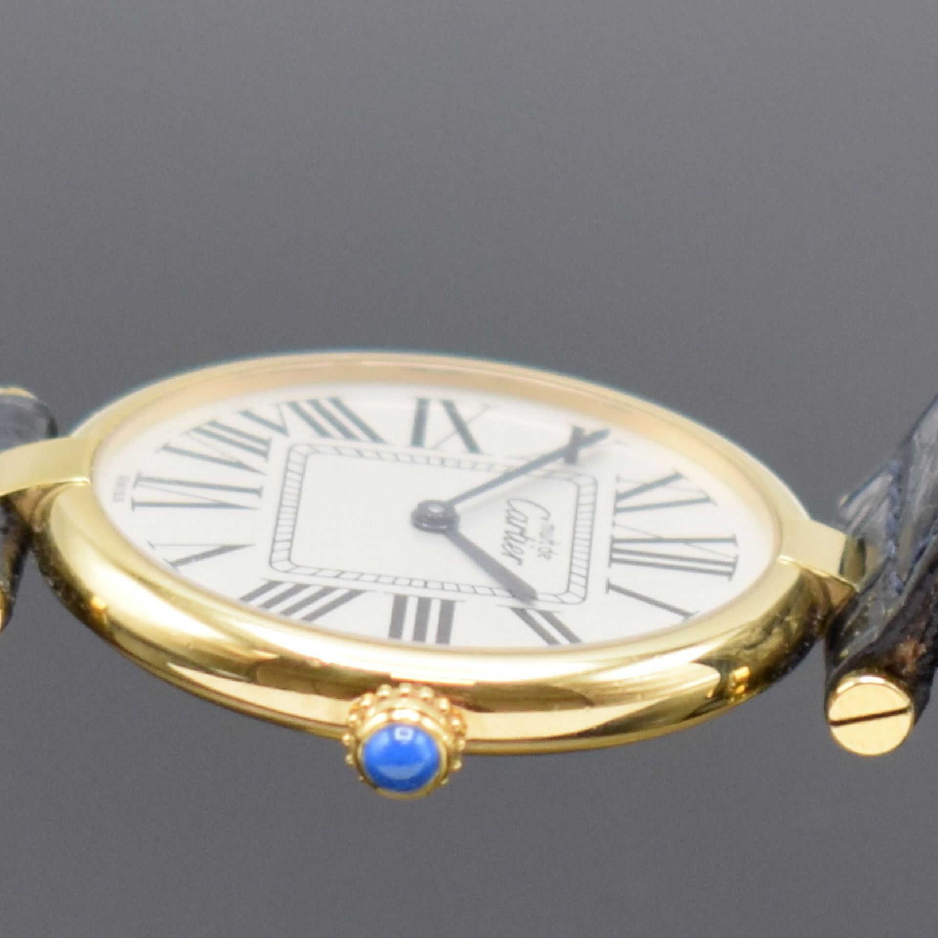 CARTIER Paris Vermeil Damenarmbanduhr Referenz 59003 mit - Image 6 of 9