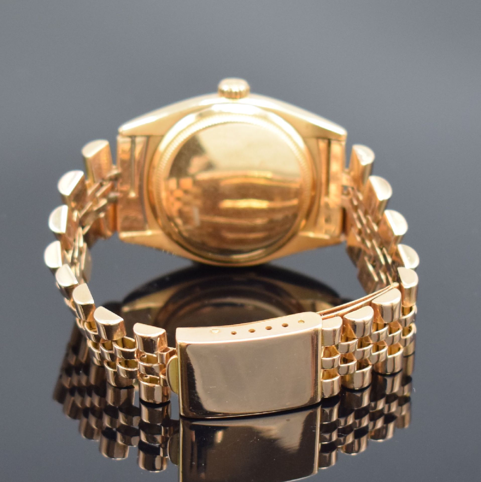 ROLEX Datejust 'Ovettone' Herrenarmbanduhr in RoseG - Image 3 of 6