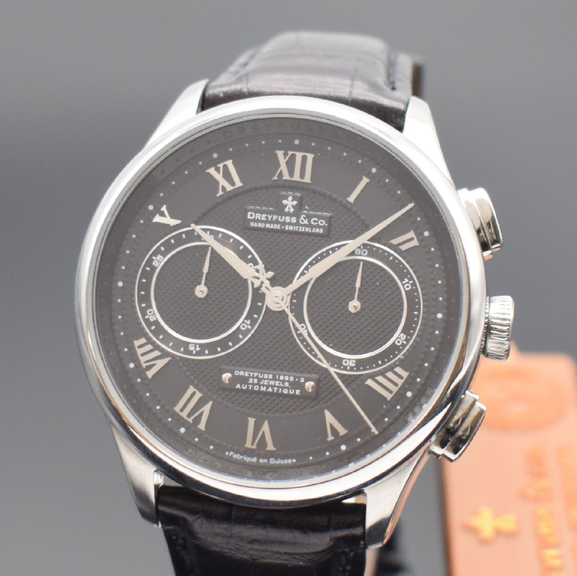 DREYFUSS & Co. Hand Made Herrenarmbanduhr mit Chronograph, - Image 2 of 8