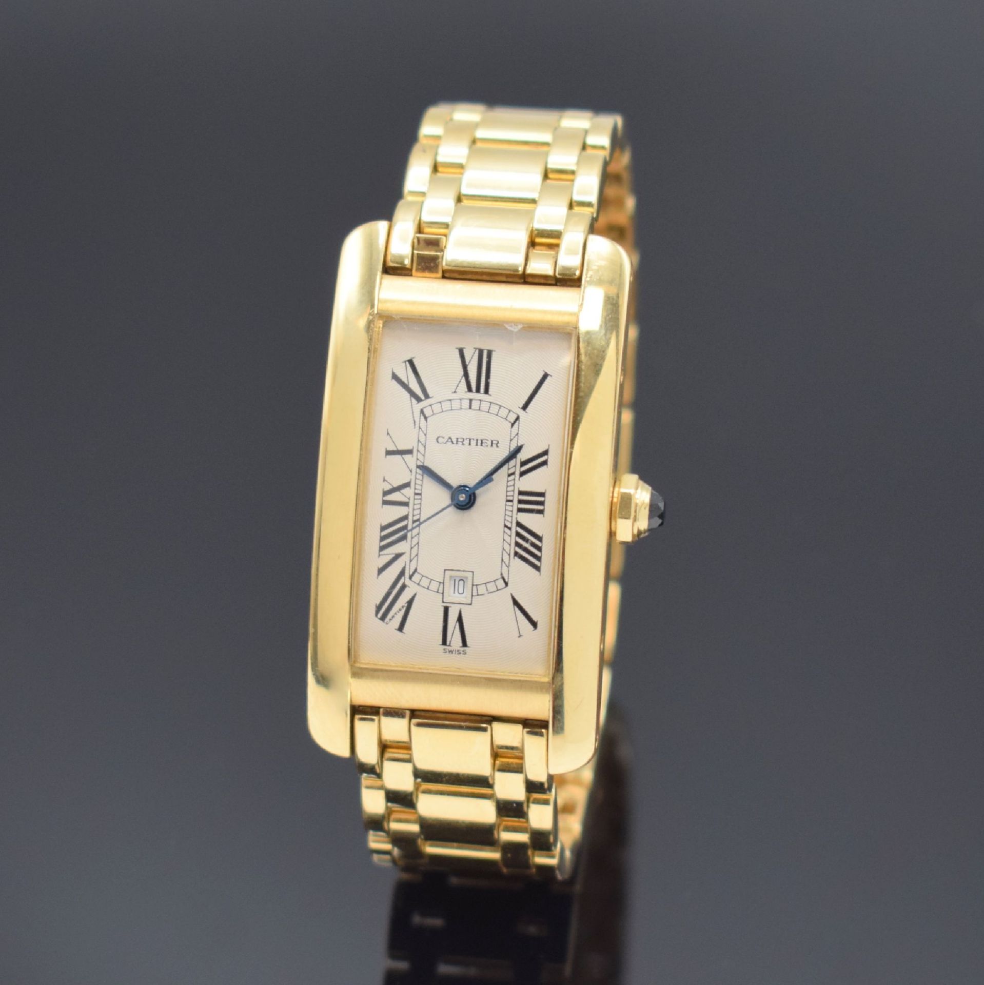 CARTIER Armbanduhr Tank Americaine in GG 750/000 Referenz