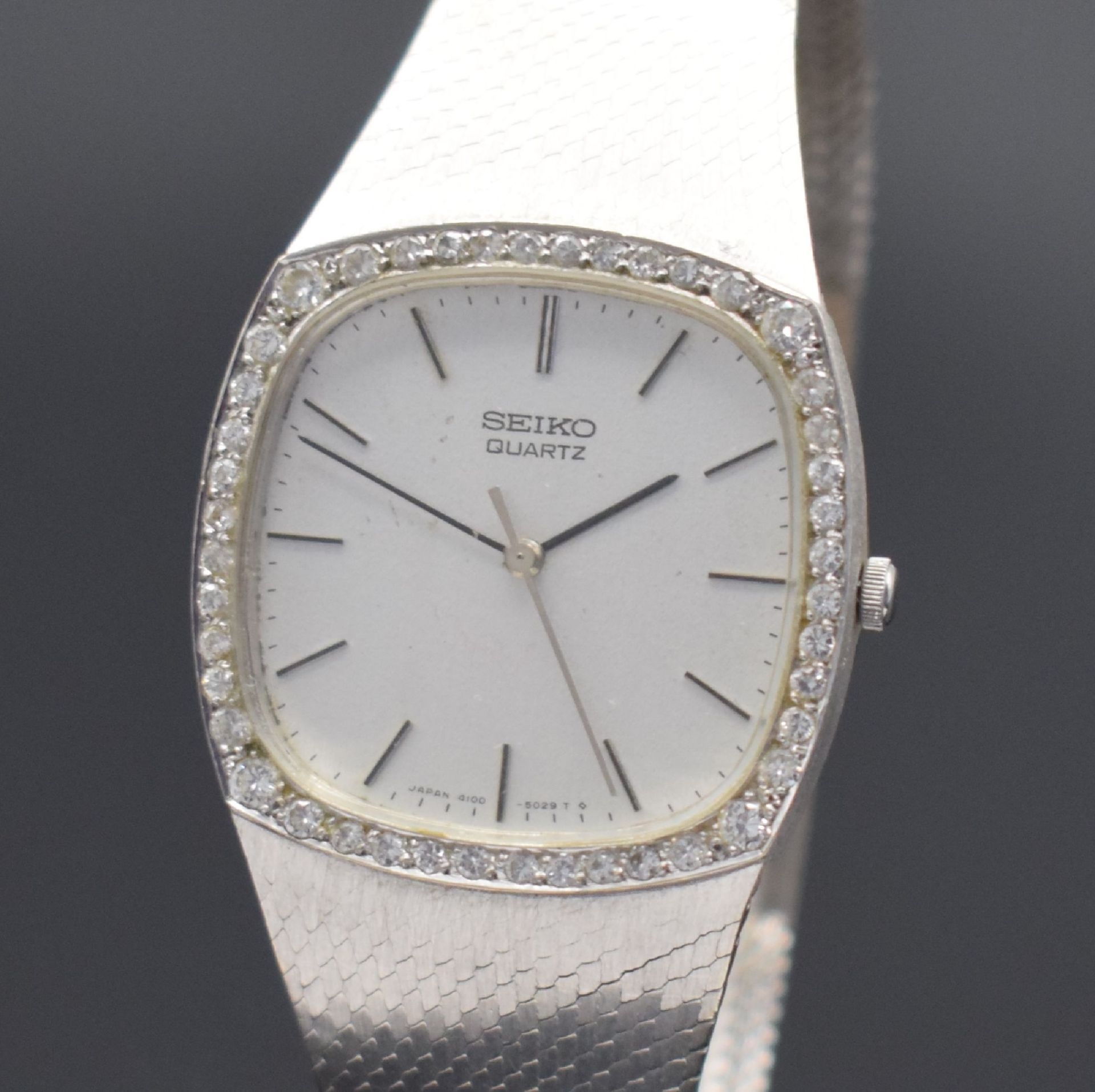 SEIKO Armbanduhr in WG 585/000, Japan 1970er Jahre, - Image 2 of 4