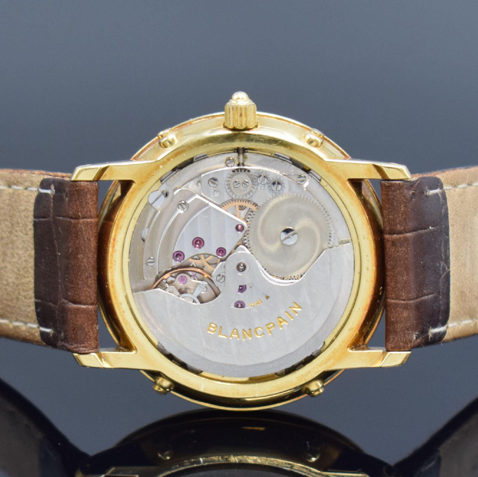 BLANCPAIN hochfeine astronomische Herrenarmbanduhr in GG - Image 7 of 10