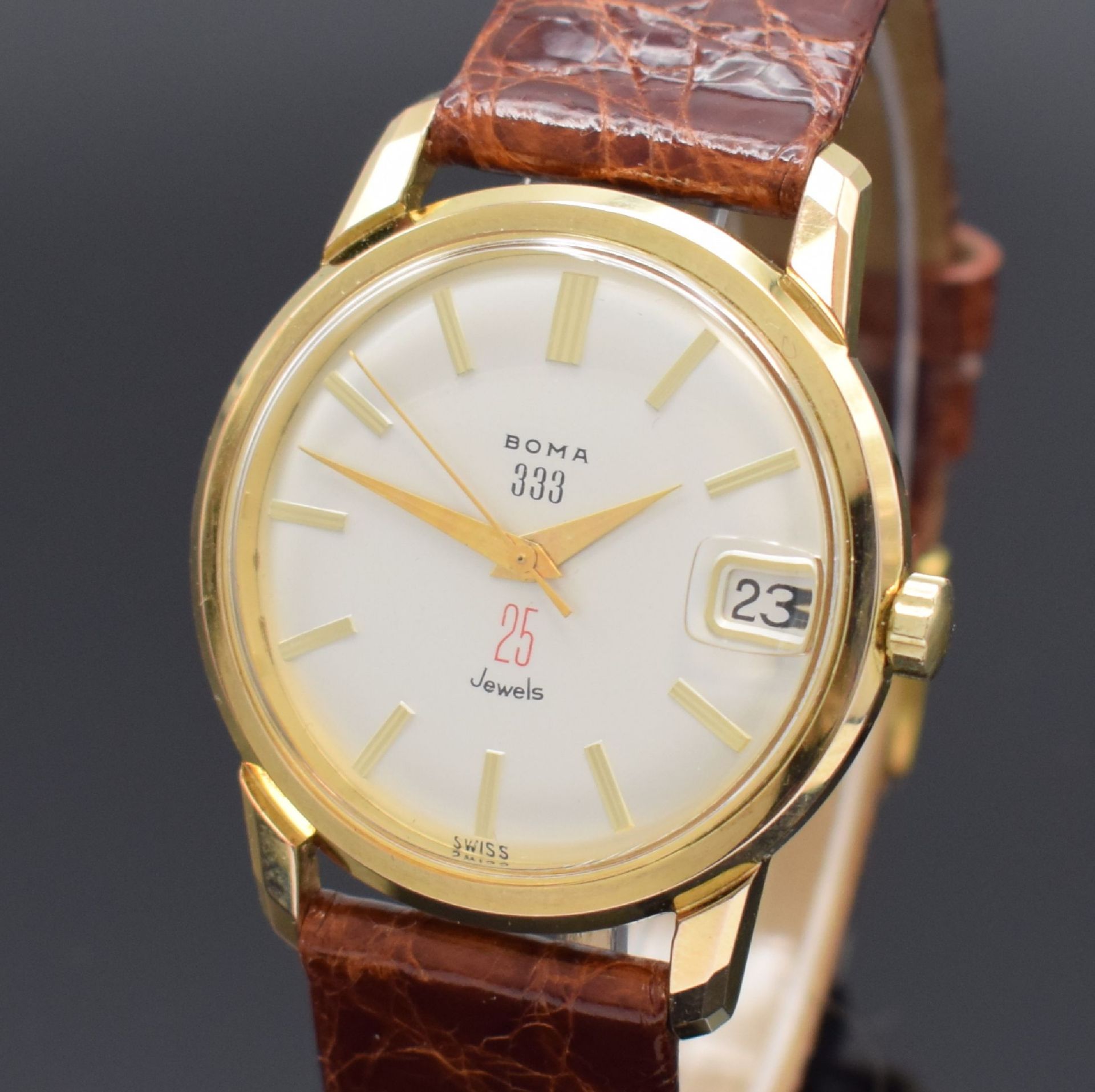 SANDOZ / BOMA 333 Armbanduhr mit seltenem Automatikwerk - Bild 2 aus 6