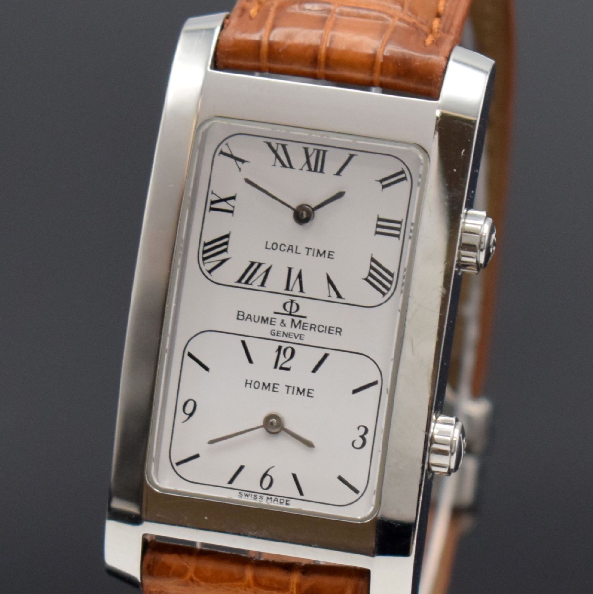 BAUME & MERCIER Armbanduhr Modell Hampton Dual Time - Bild 2 aus 5