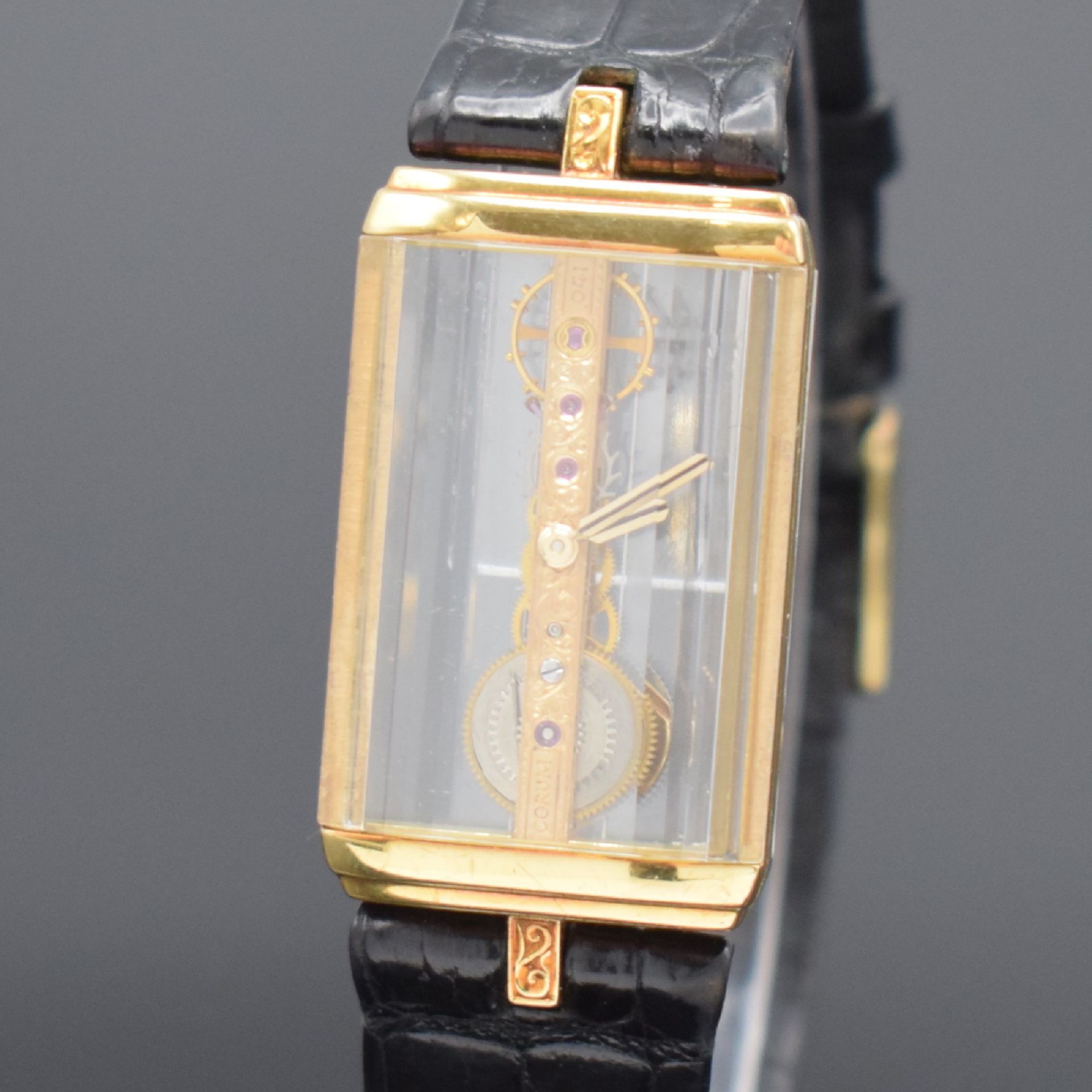 CORUM Golden Bridge Armbanduhr in GG 750/000 Referenz - Bild 2 aus 6