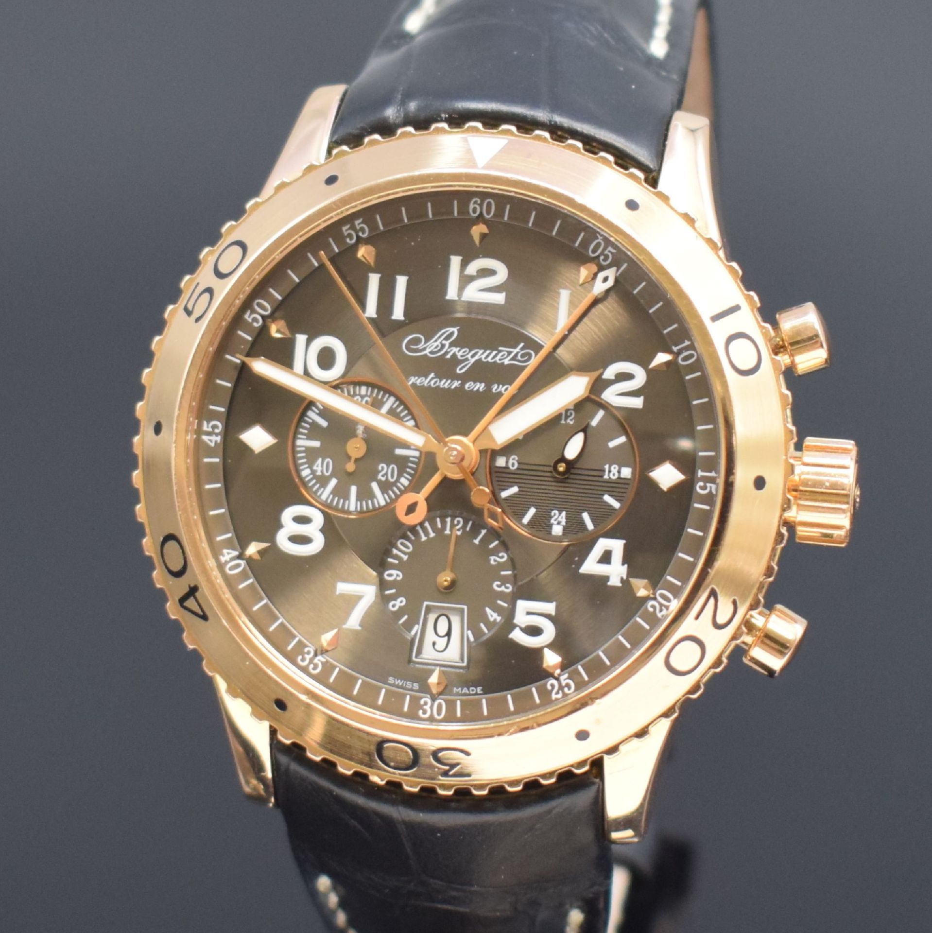 BREGUET Type XXI Flyback Chronograph in RG 750/000 - Image 2 of 9