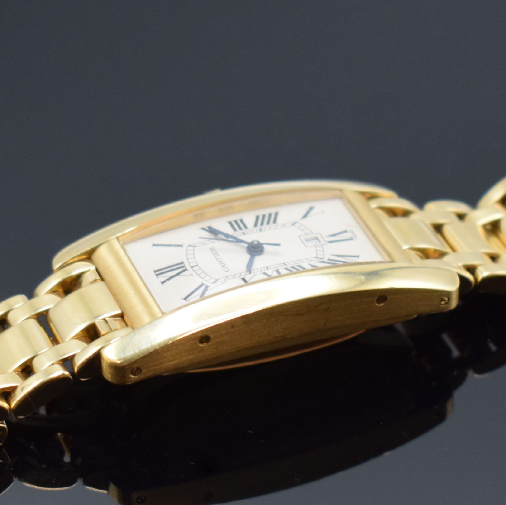 CARTIER Armbanduhr Tank Americaine in GG 750/000 Referenz - Image 5 of 7