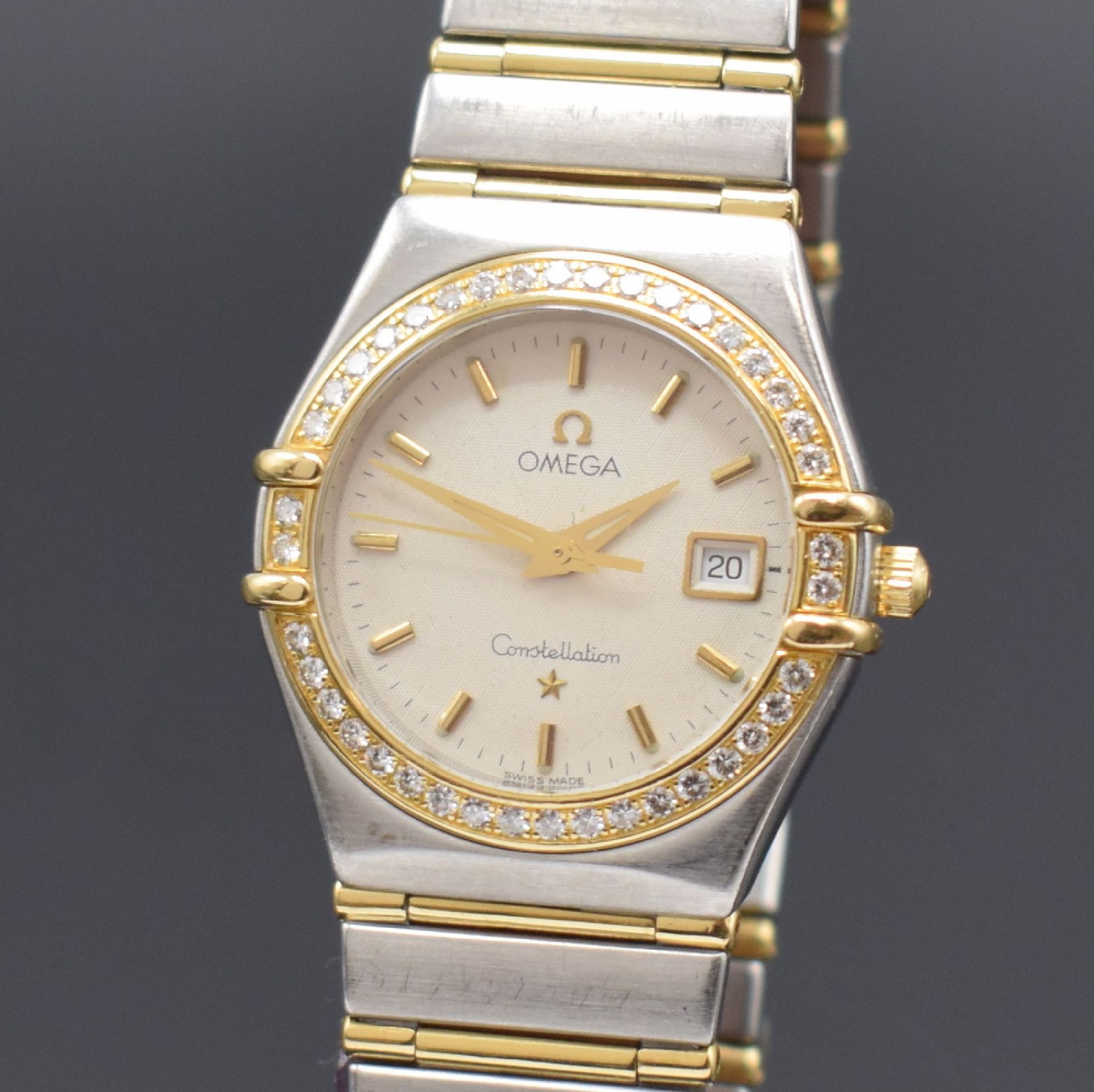 OMEGA Constellation Damenarmbanduhr in Stahl/Gold mit - Bild 2 aus 5