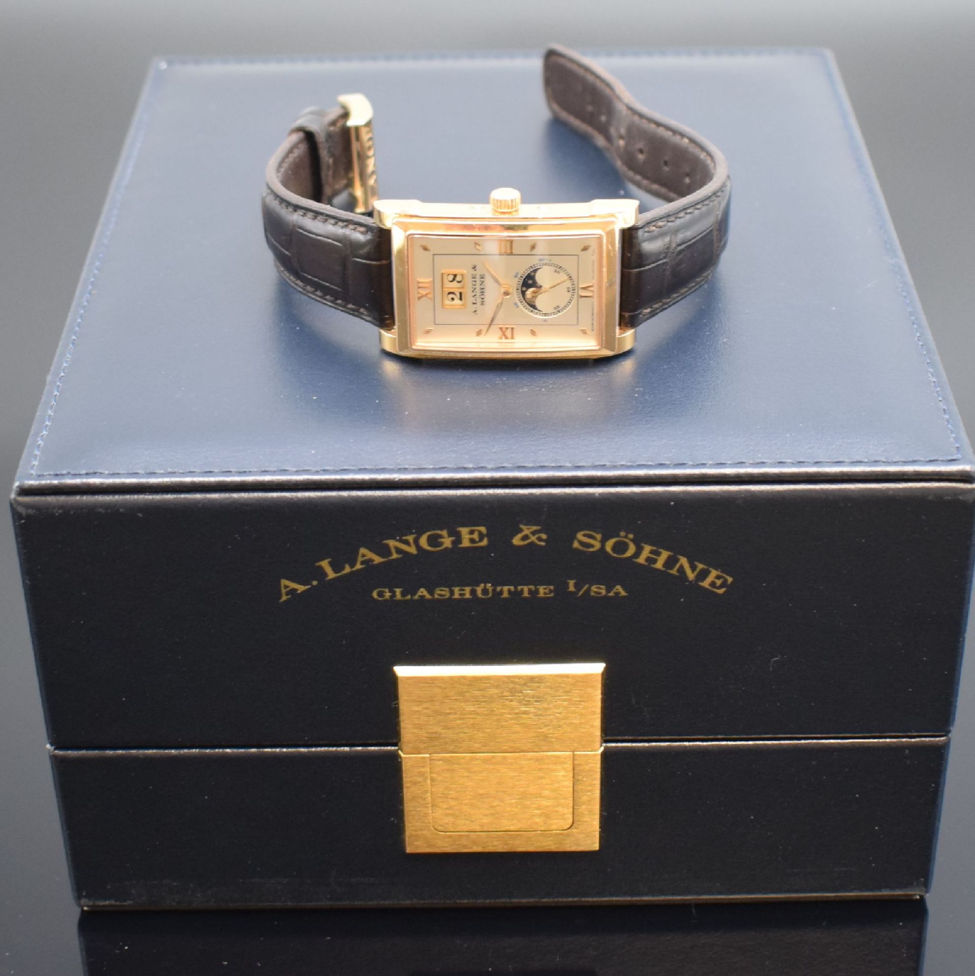 A. LANGE & SÖHNE hochfeine Herrenarmbanduhr Serie Cabaret - Image 8 of 8