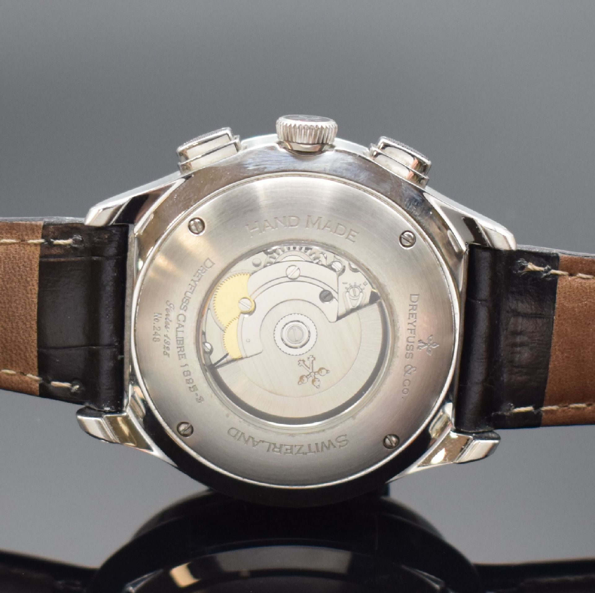 DREYFUSS & Co. Hand Made Herrenarmbanduhr mit Chronograph, - Image 5 of 8