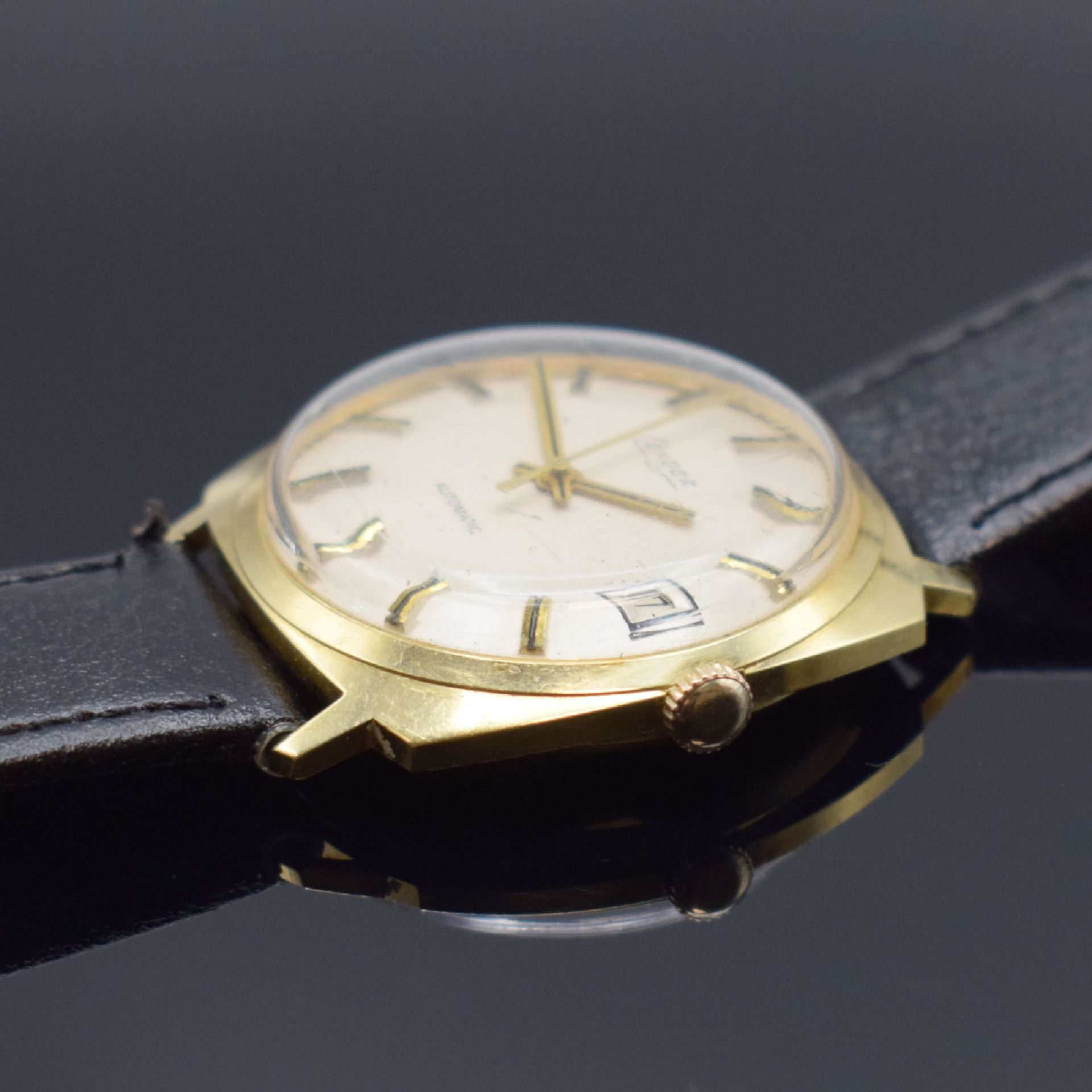 CONDOR Herrenarmbanduhr in GG 585/000, Schweiz um 1970, - Image 3 of 7