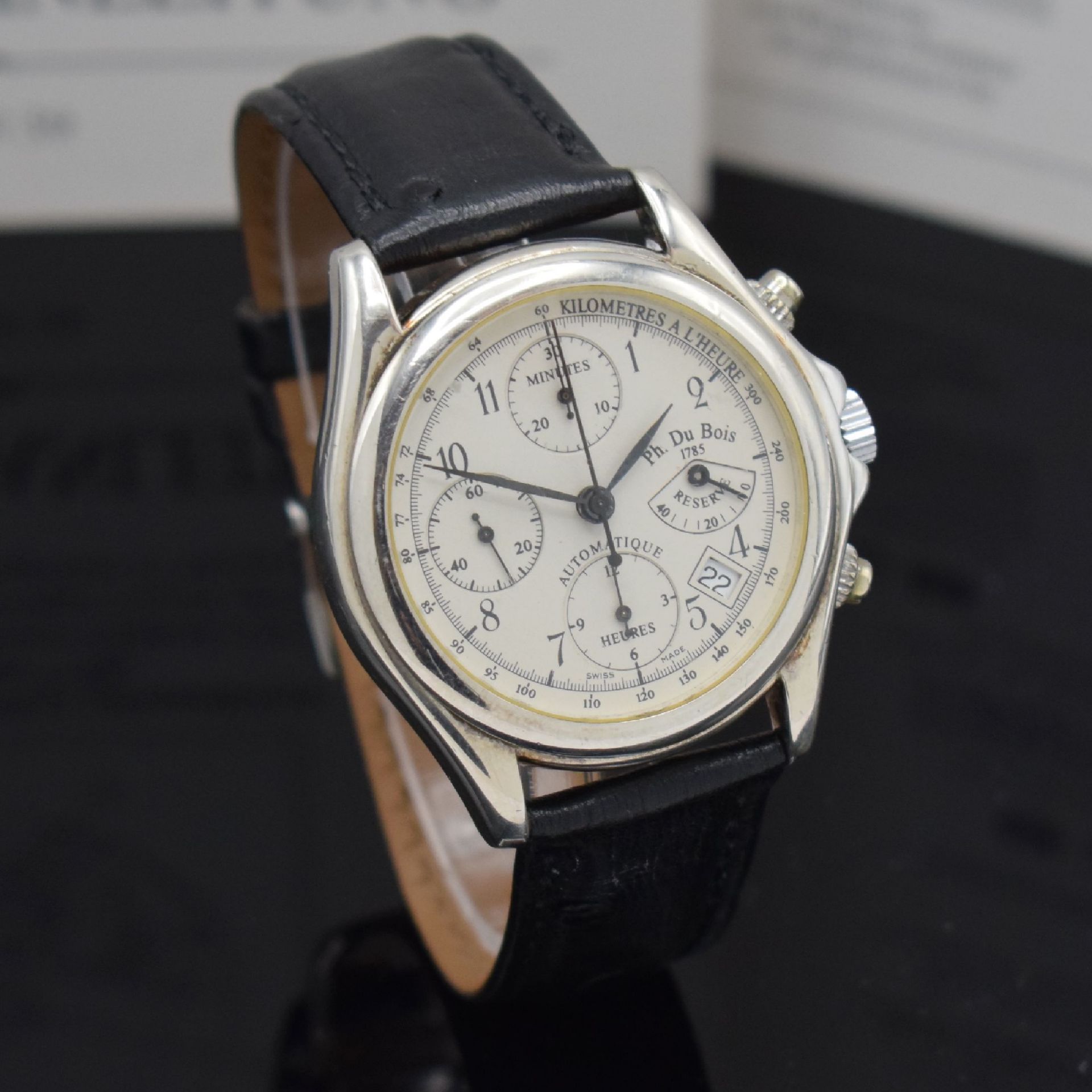 PHILIPPE DUBOIS Armbandchronograph Art Deco 1925 in - Image 3 of 5