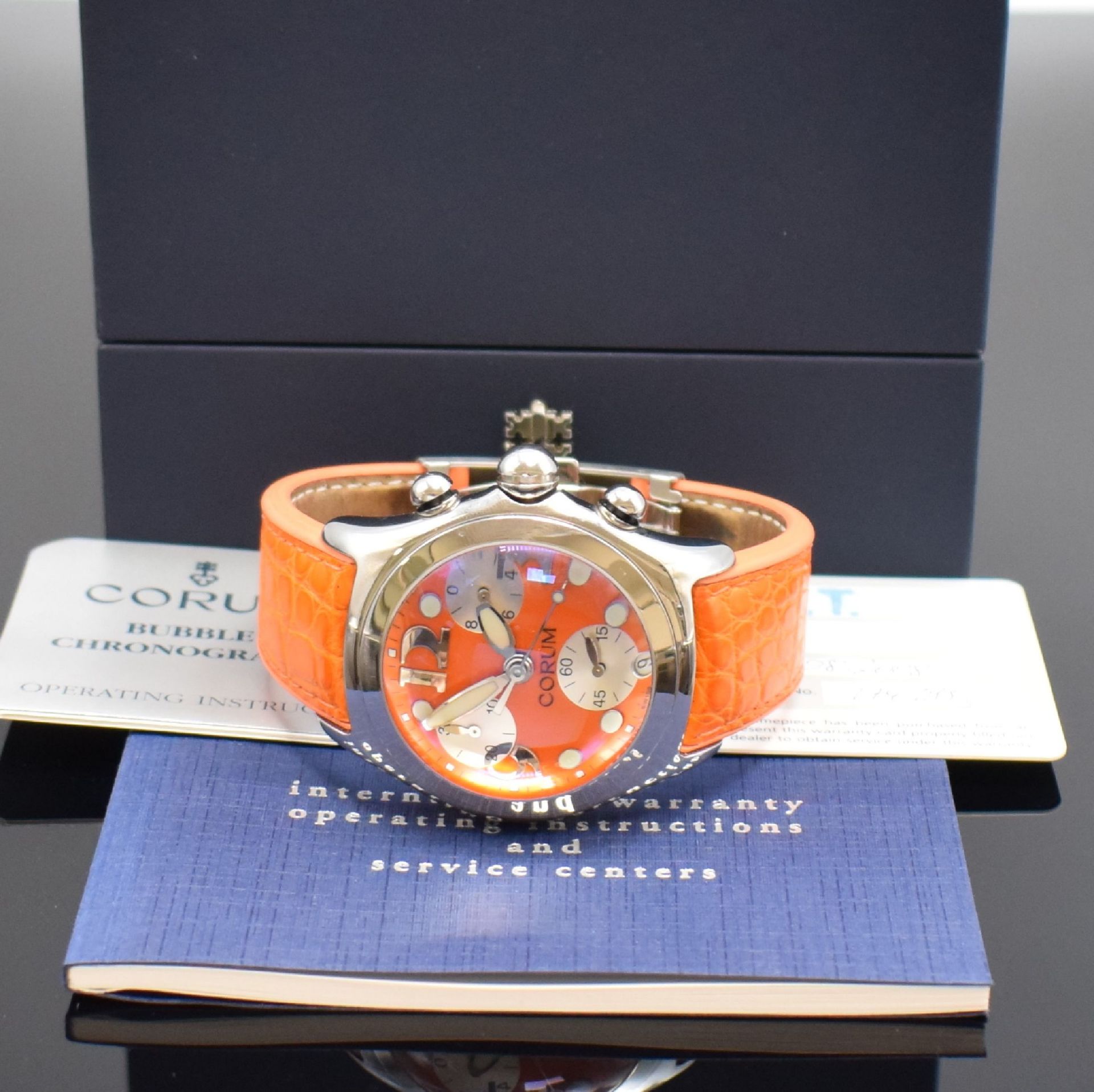 CORUM Herrenarmbanduhr Modell Bubble Chronograph Referenz - Bild 5 aus 5