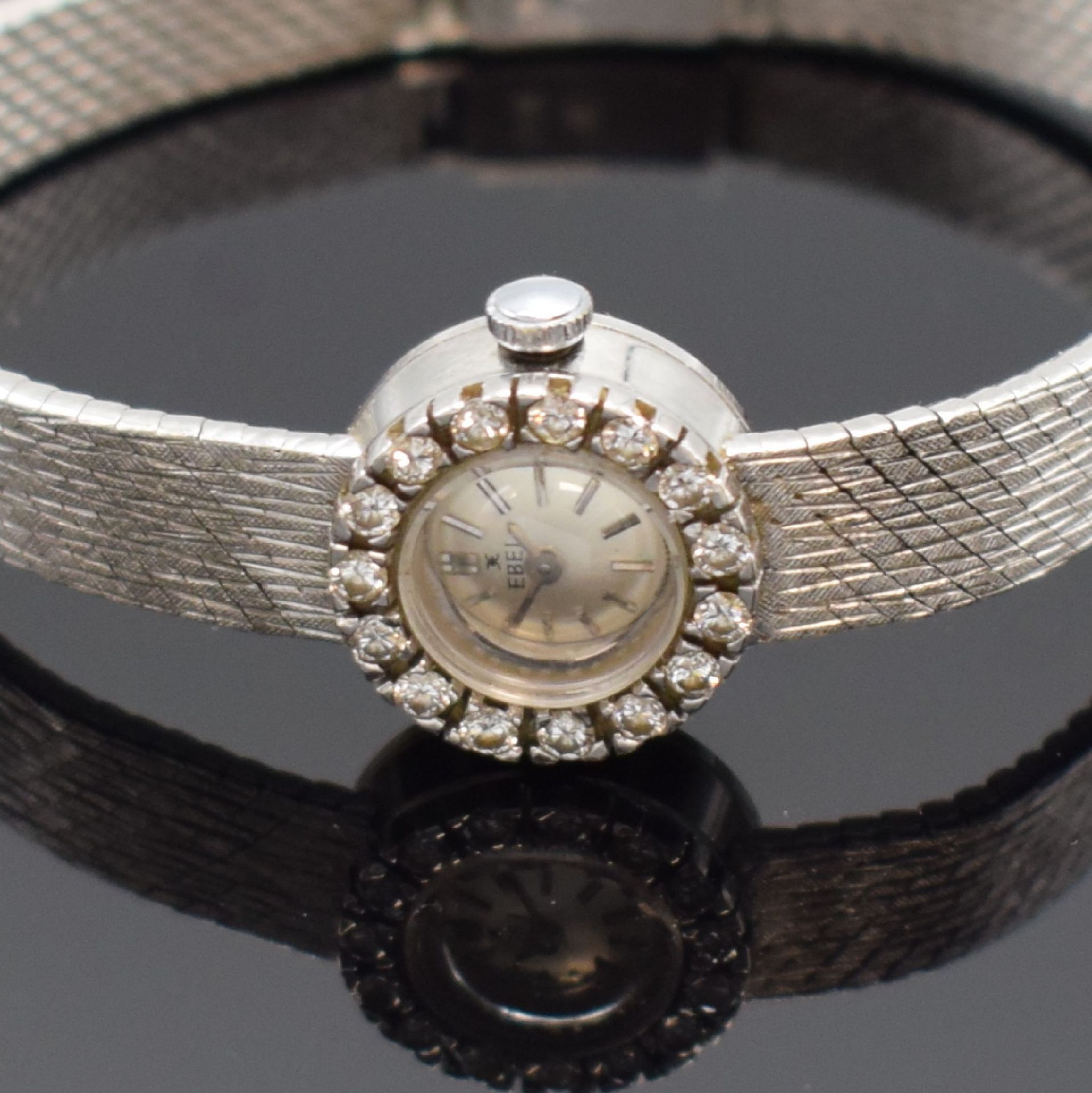 EBEL Damenarmbanduhr in WG 750/000 mit Diamanten, Schweiz - Image 2 of 6