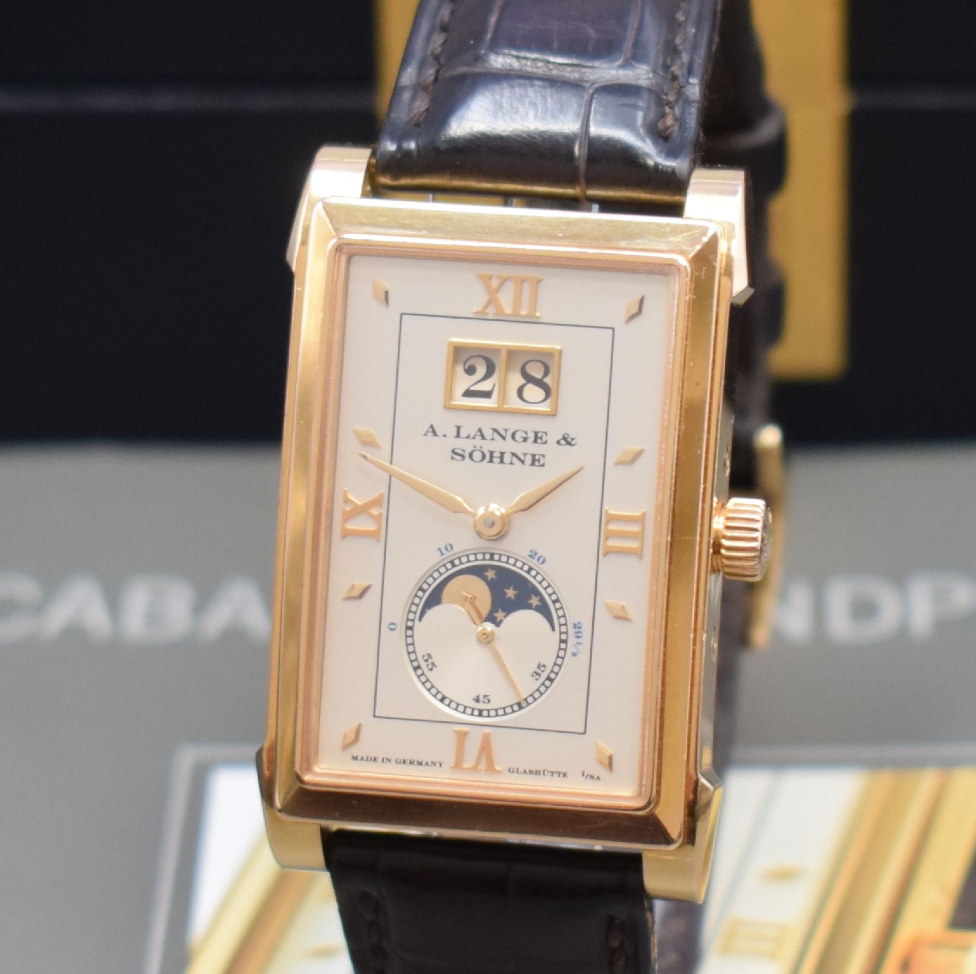 A. LANGE & SÖHNE hochfeine Herrenarmbanduhr Serie Cabaret - Bild 2 aus 8