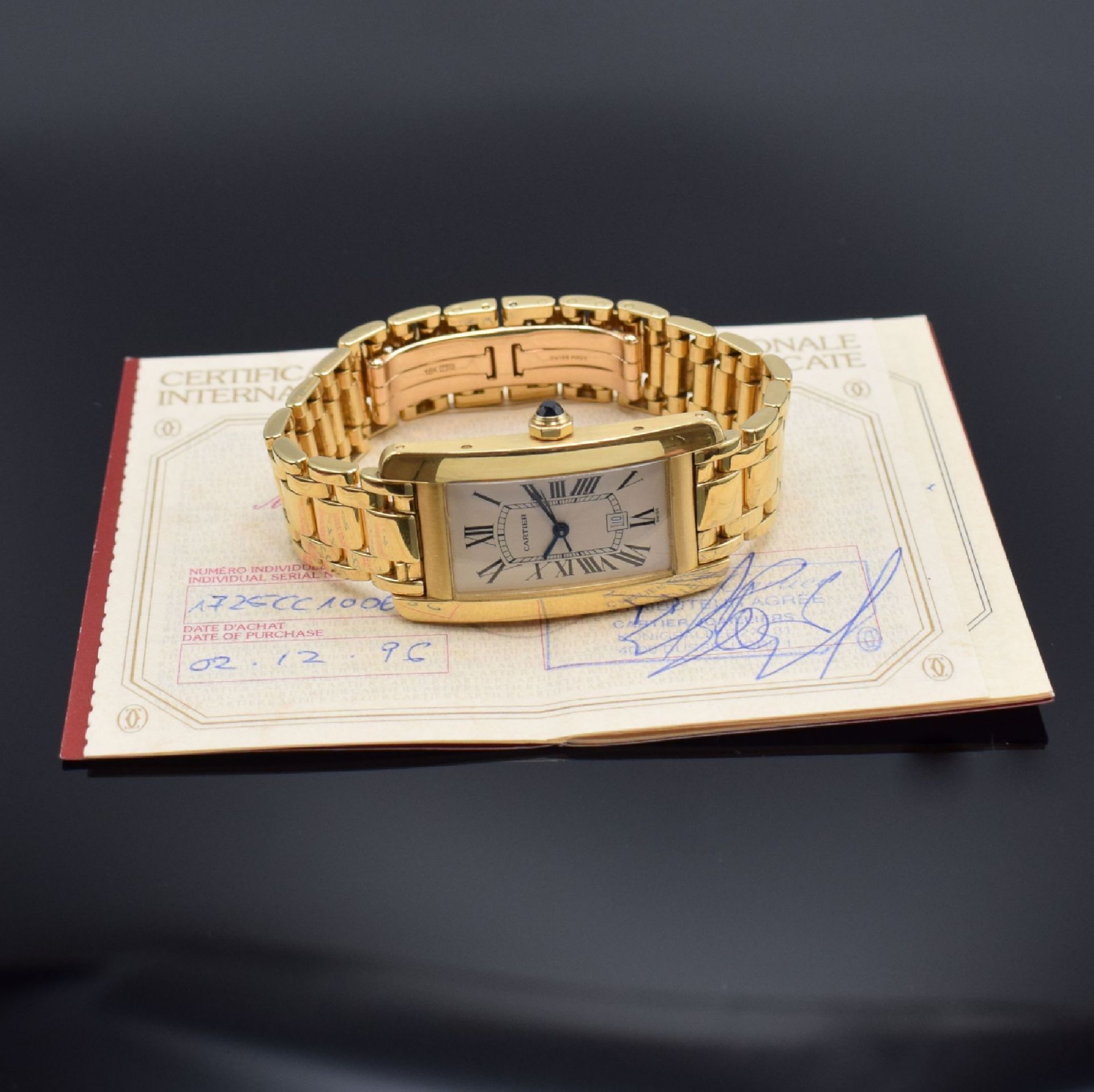 CARTIER Armbanduhr Tank Americaine in GG 750/000 Referenz - Image 7 of 7