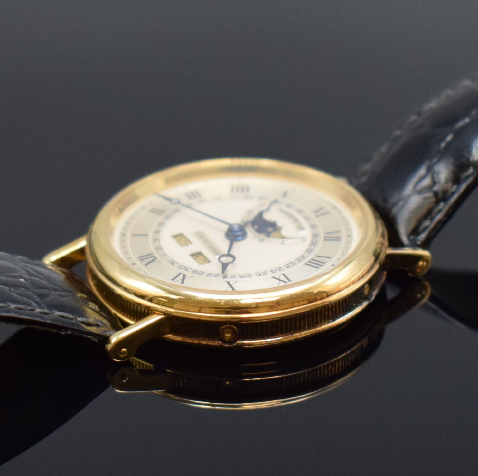 BREGUET Herrenarmbanduhr mit Vollkalender und Mondphase in - Image 5 of 9