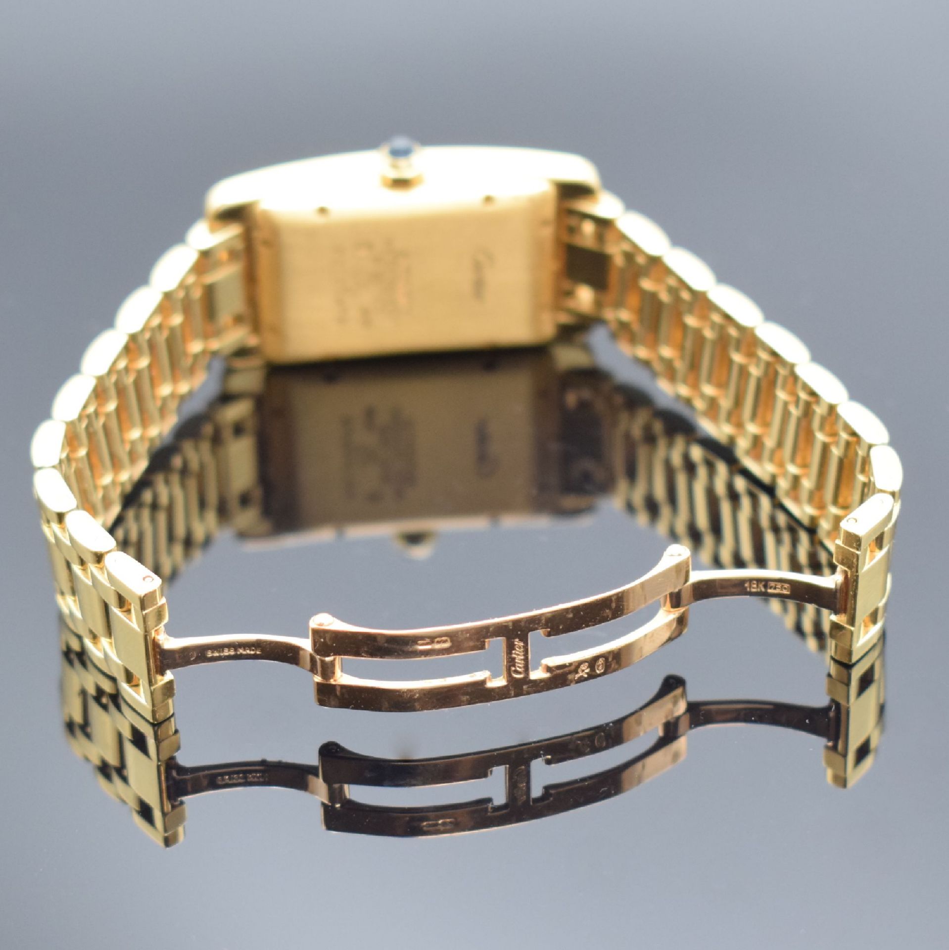 CARTIER Armbanduhr Tank Americaine in GG 750/000 Referenz - Image 3 of 7