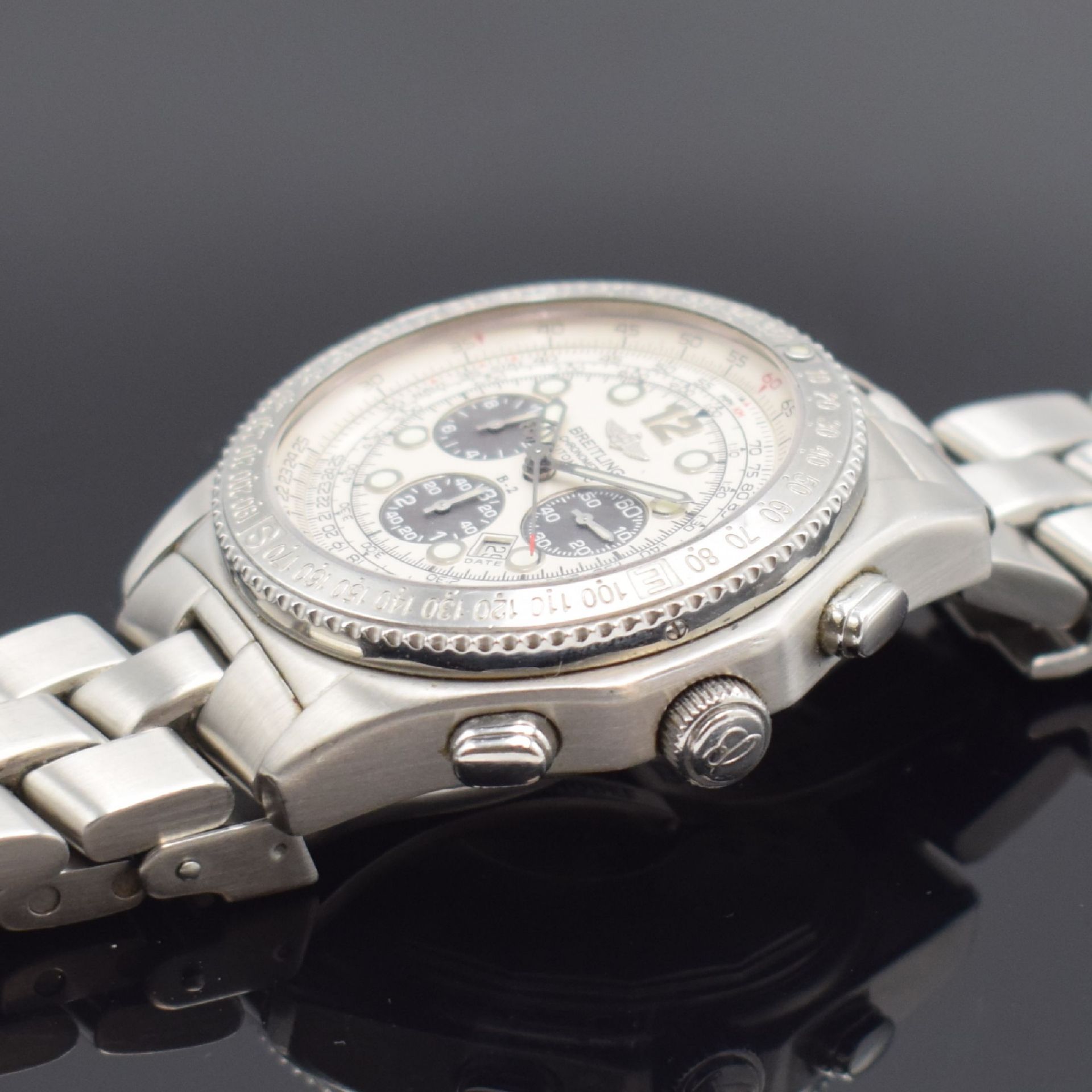 BREITLING Armbandchronograph Modell B-2 Referenz A42362, - Image 4 of 6