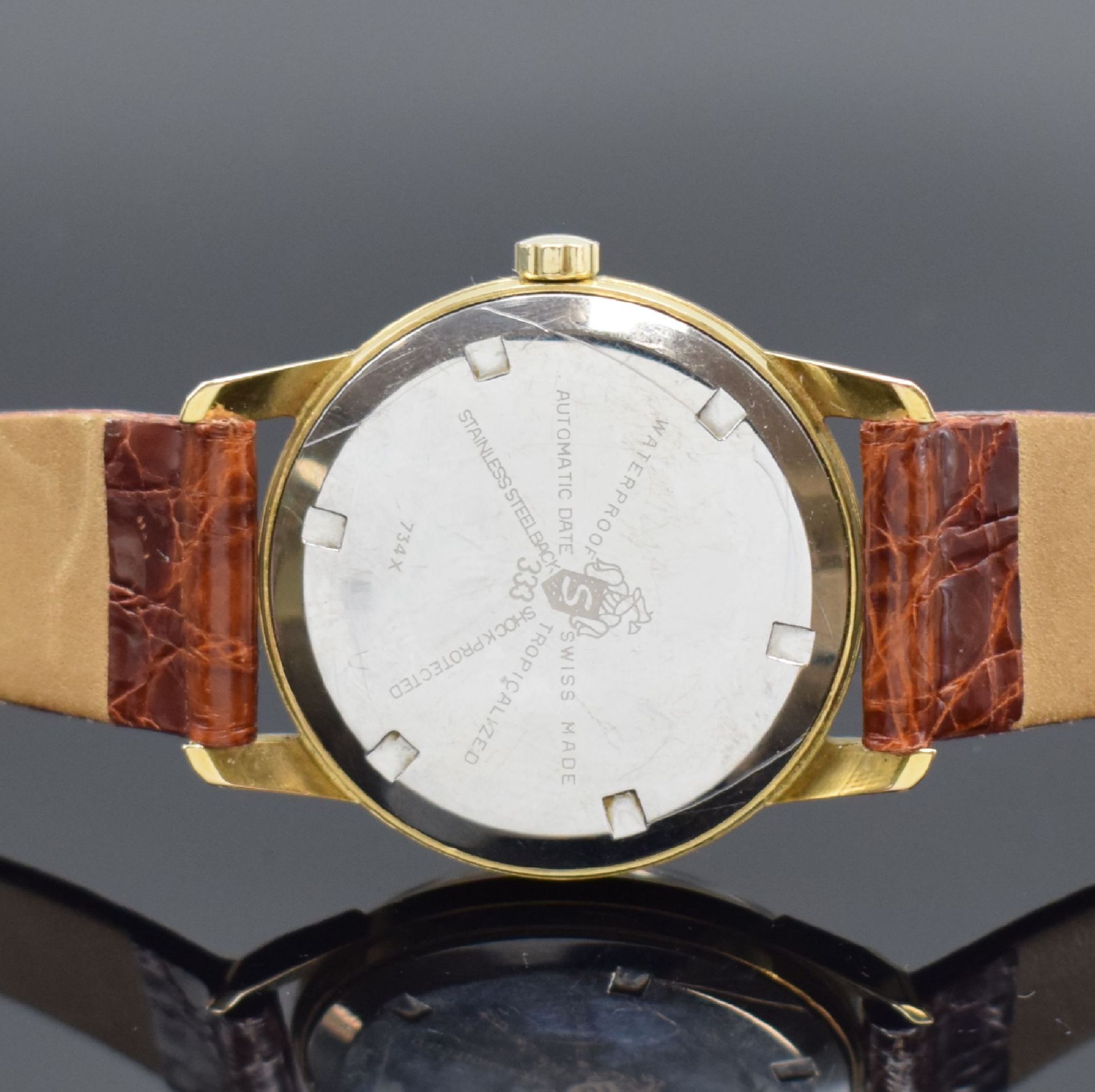 SANDOZ / BOMA 333 Armbanduhr mit seltenem Automatikwerk - Bild 4 aus 6