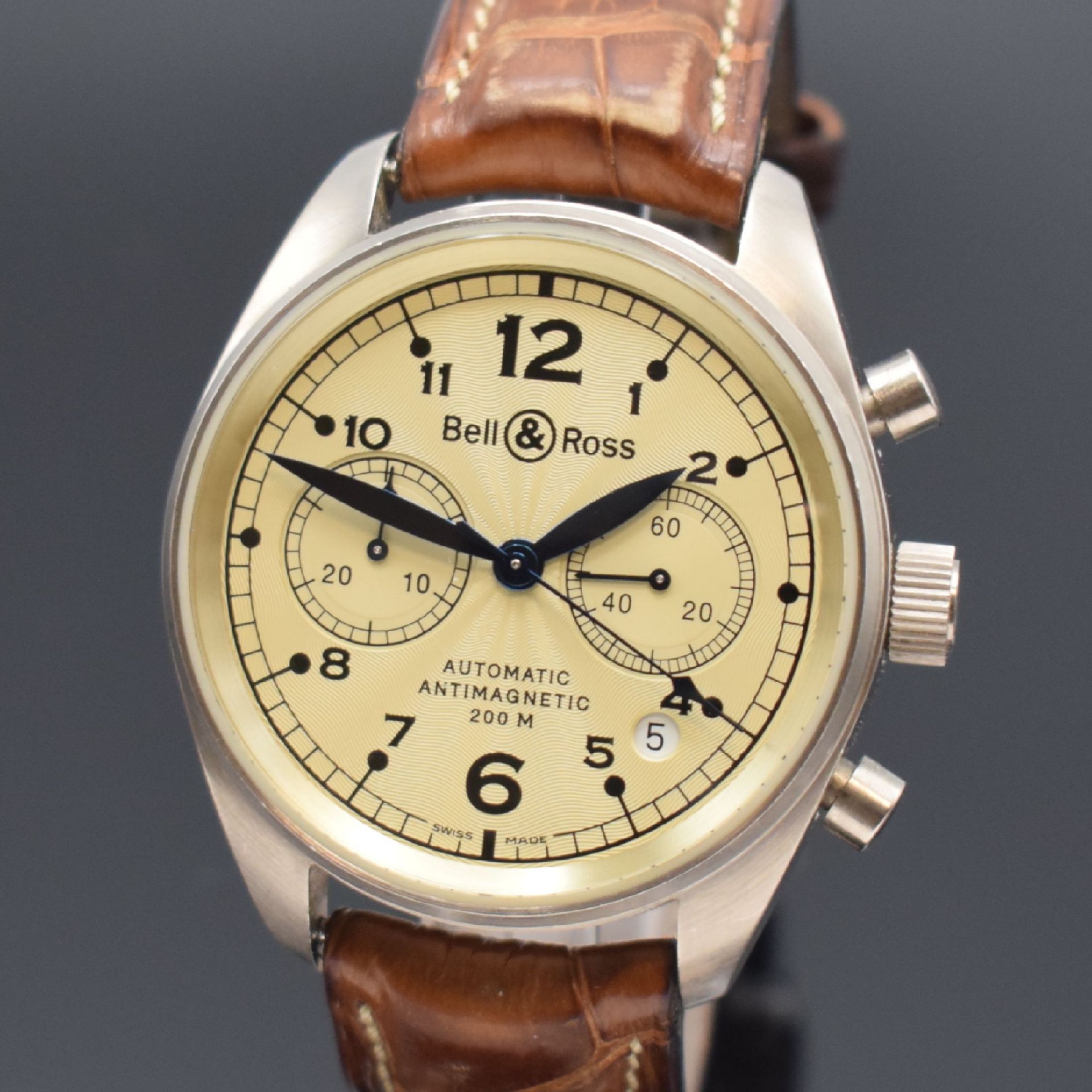 BELL & ROSS seltener Vintage 126 Armbandchronograph in - Image 2 of 6