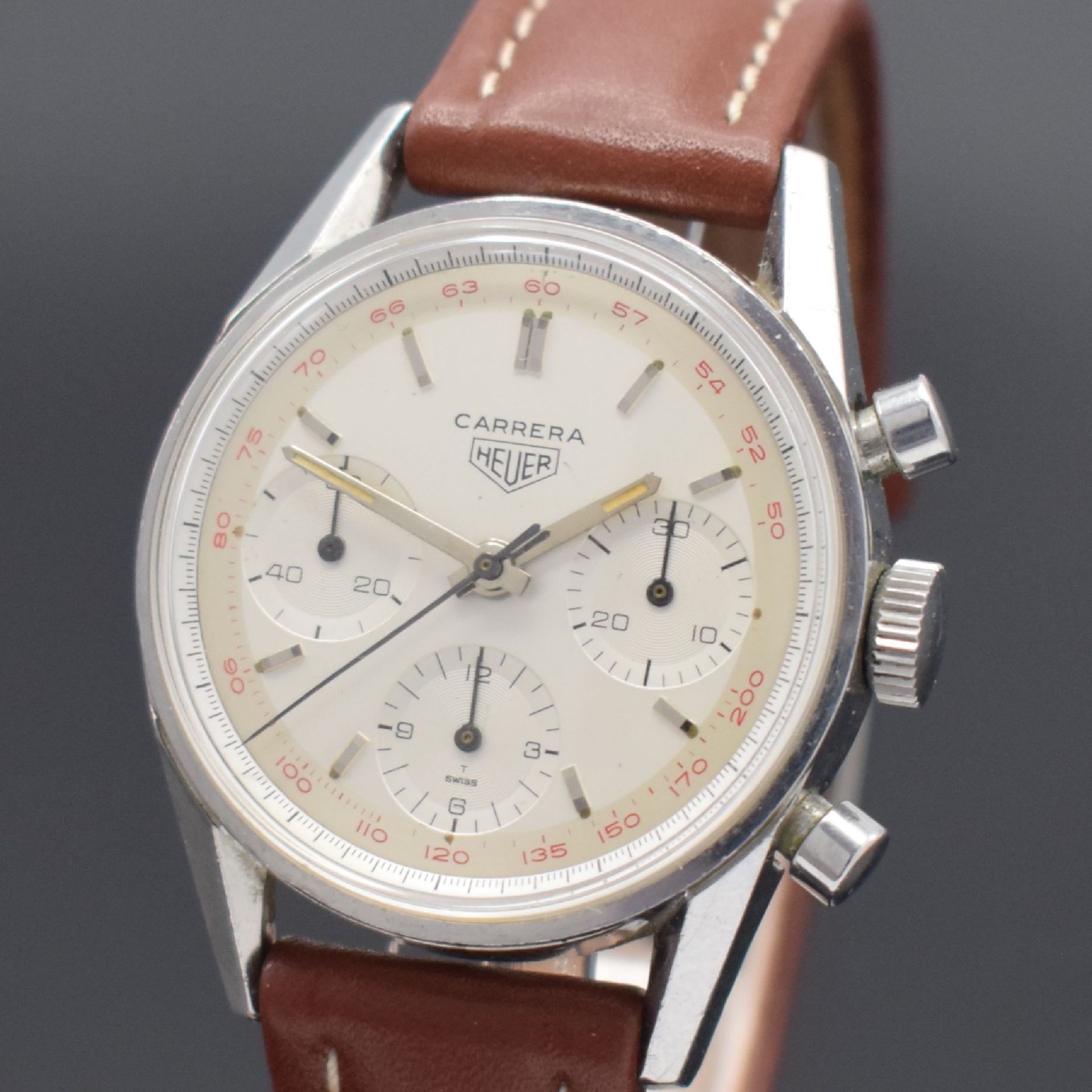 HEUER Carrera seltener, legendäre Schaltradchronograph - Image 2 of 7