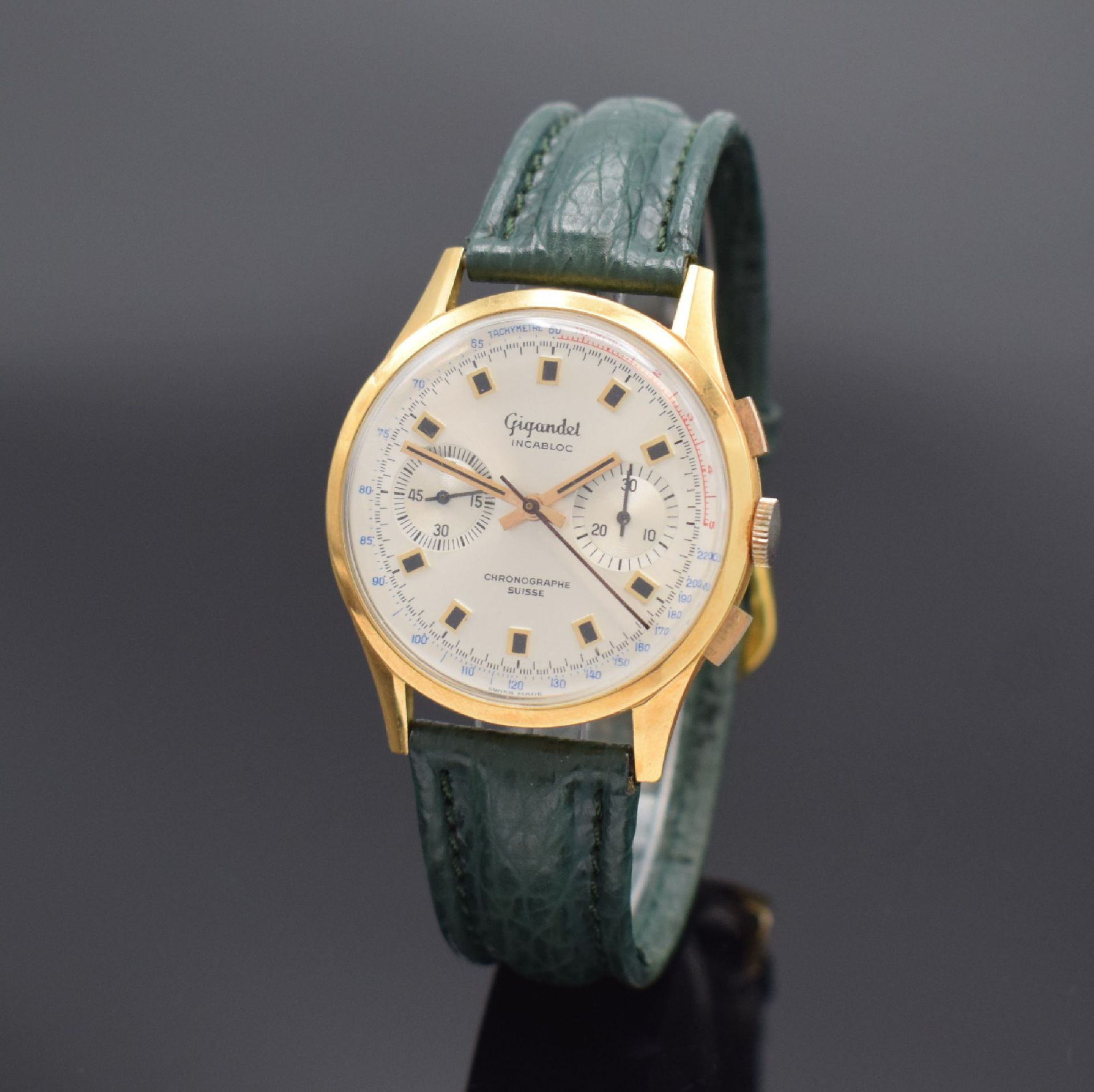 GIGANDET / CHRONOGRAPHE SUISSE Armbandchronograph in RG