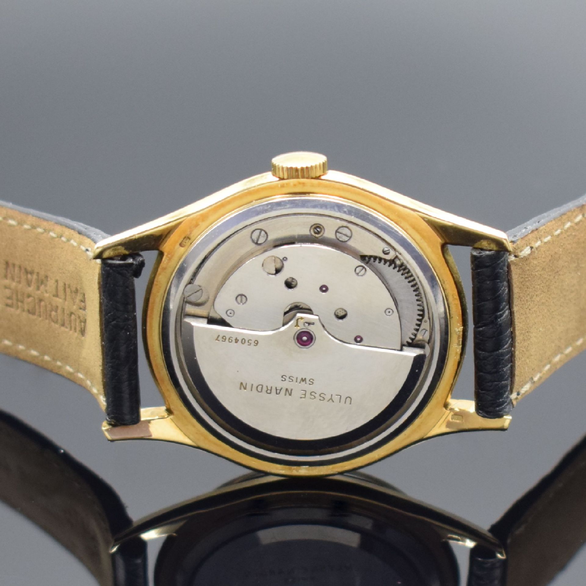 ULYSSE NARDIN Herrenarmbanduhr in GG 750/000, Schweiz um - Image 5 of 7