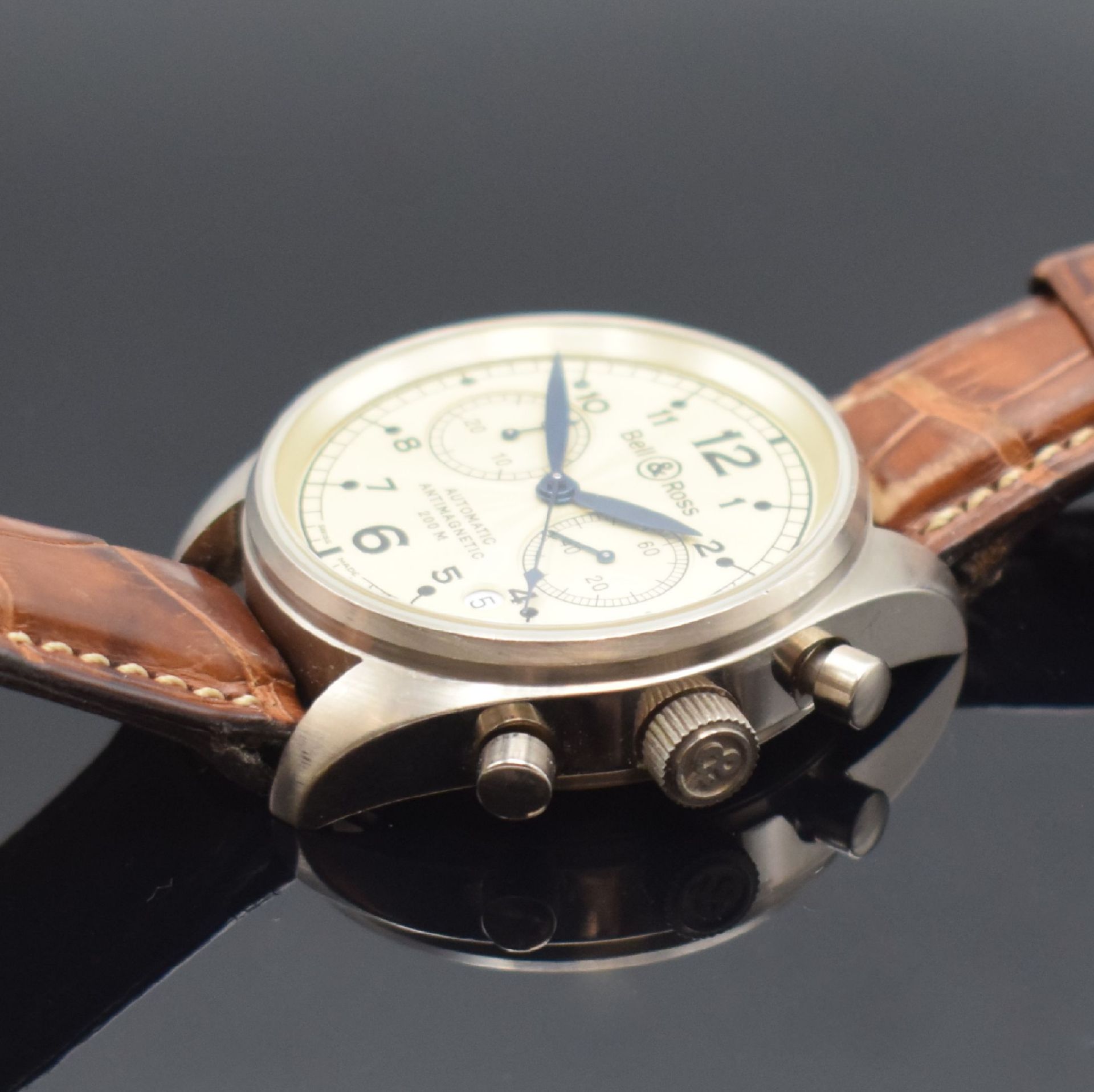 BELL & ROSS seltener Vintage 126 Armbandchronograph in - Image 4 of 6