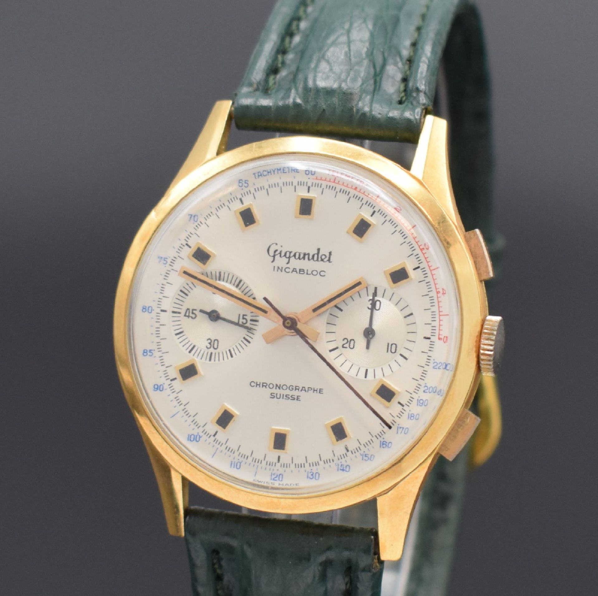 GIGANDET / CHRONOGRAPHE SUISSE Armbandchronograph in RG - Image 2 of 6