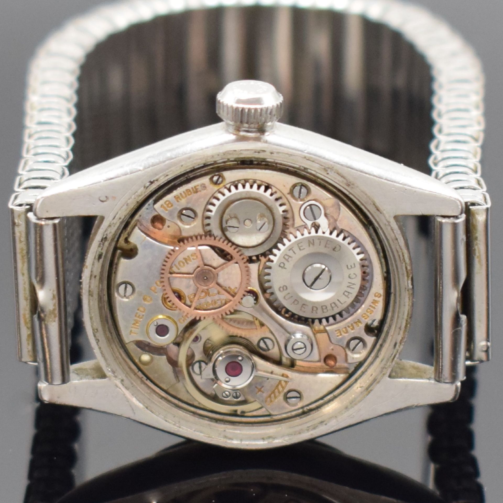 ROLEX Imperial Chronometre seltene Armbanduhr in Stahl - Bild 5 aus 6