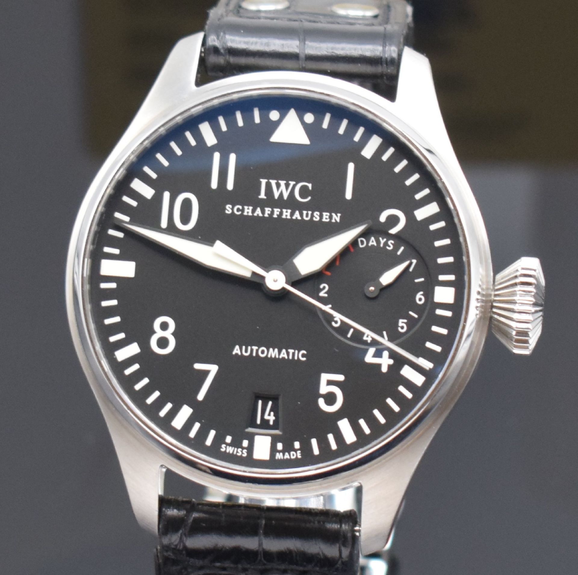 IWC große Fliegeruhr Herrenarmbanduhr Referenz IW500401, - Image 3 of 7