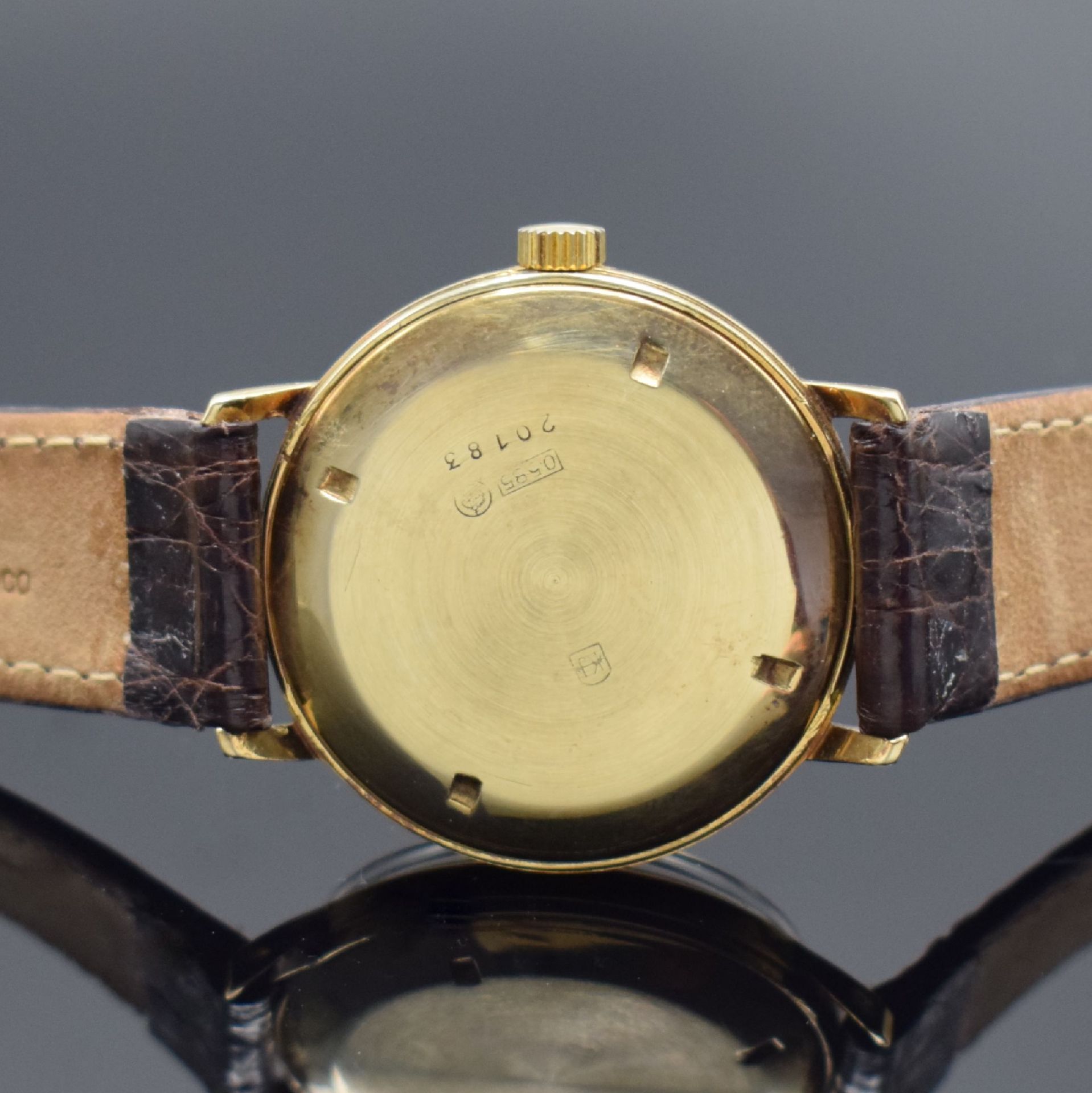 JUNGHANS Chronometer Armbanduhr in GG 585/000, - Image 4 of 5