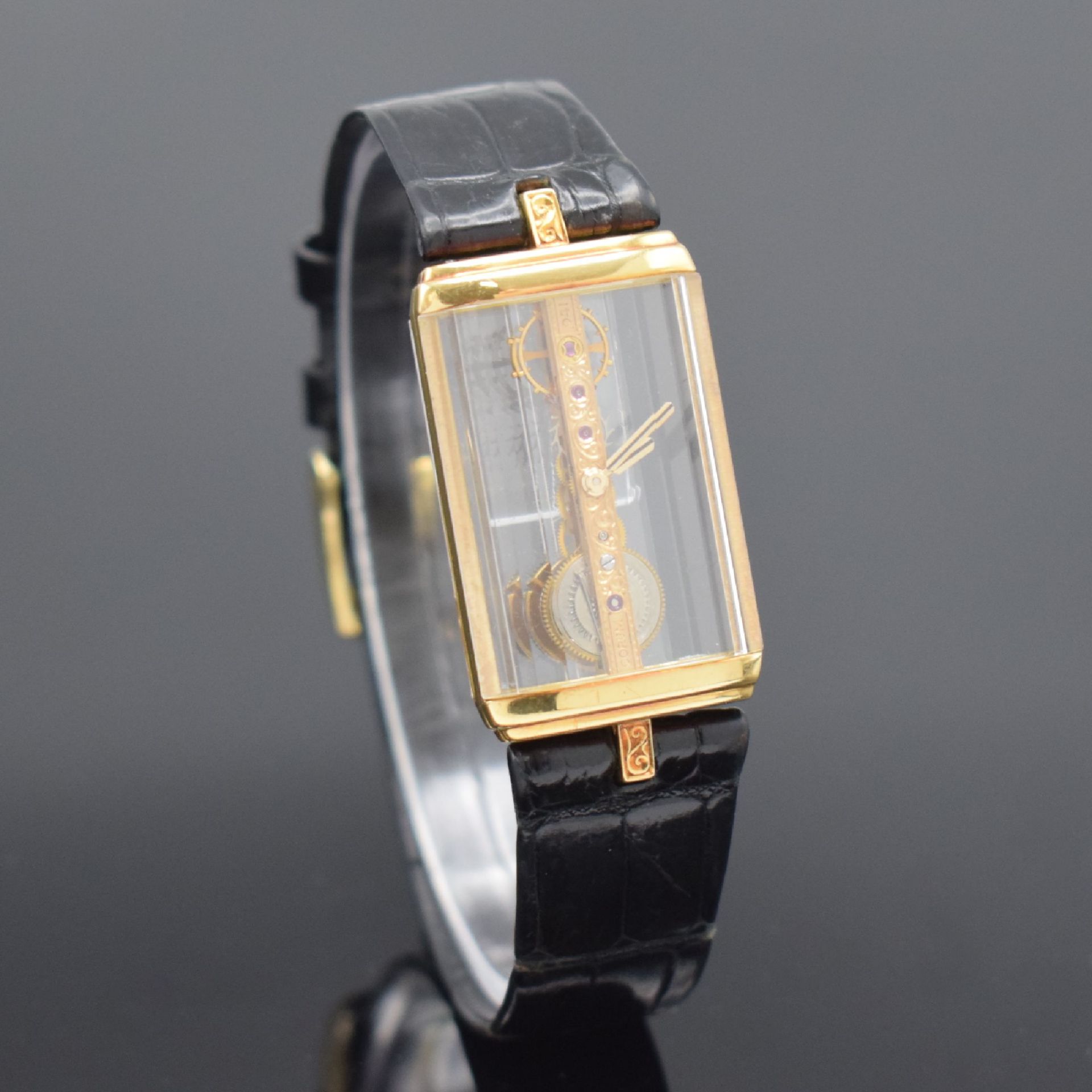 CORUM Golden Bridge Armbanduhr in GG 750/000 Referenz - Bild 3 aus 6