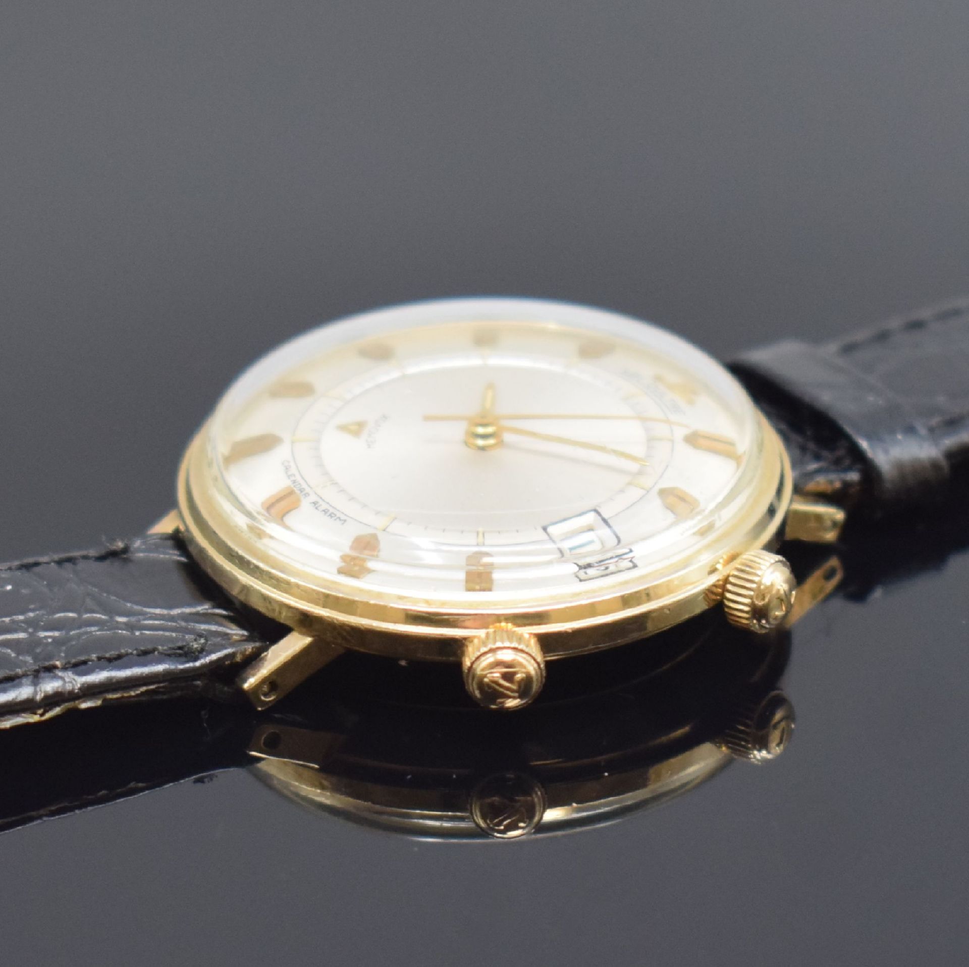 LeCoultre Memovox Herrenarmbanduhr mit Wecker, Schweiz f. - Image 3 of 4