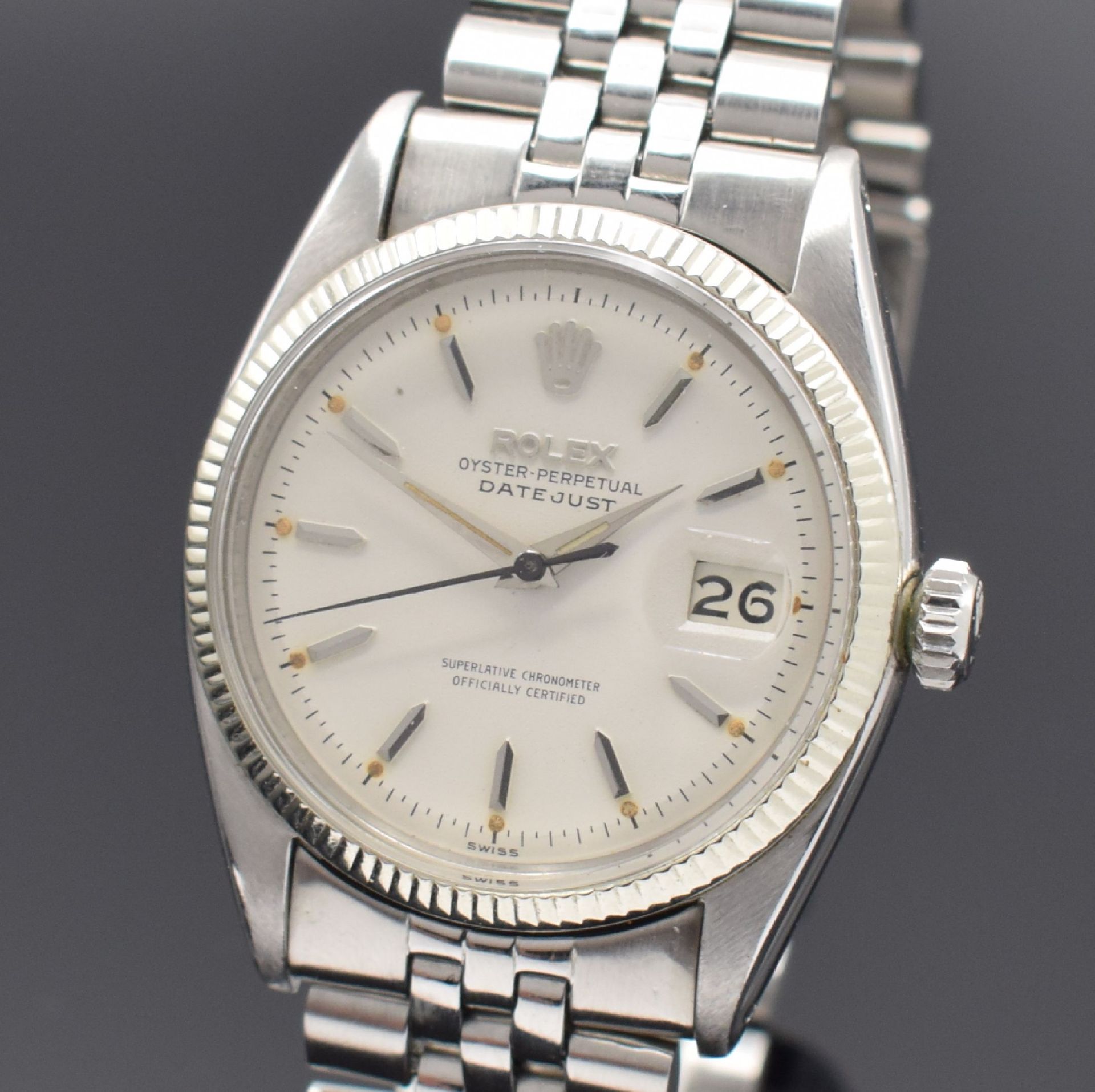 ROLEX Datejust seltene frühe Herrenarmbanduhr Referenz - Bild 2 aus 5