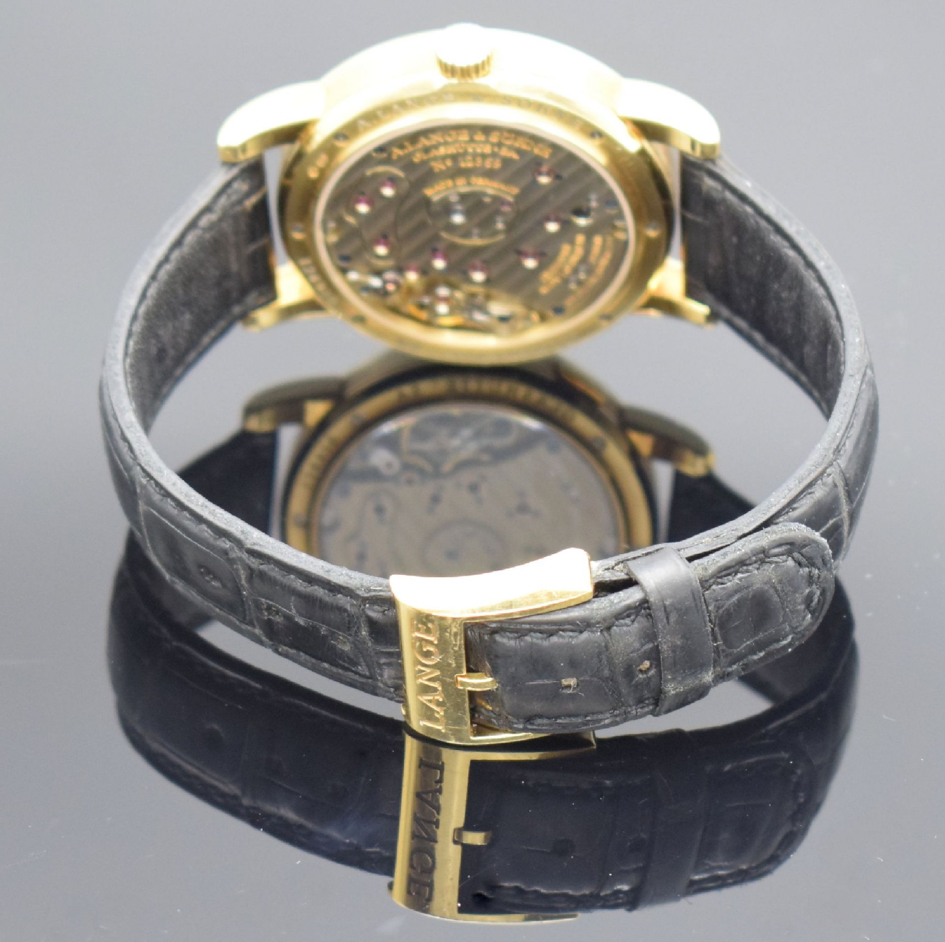 A. LANGE & SÖHNE hochfeine Herrenarmbanduhr Modell Lange 1 - Image 5 of 7