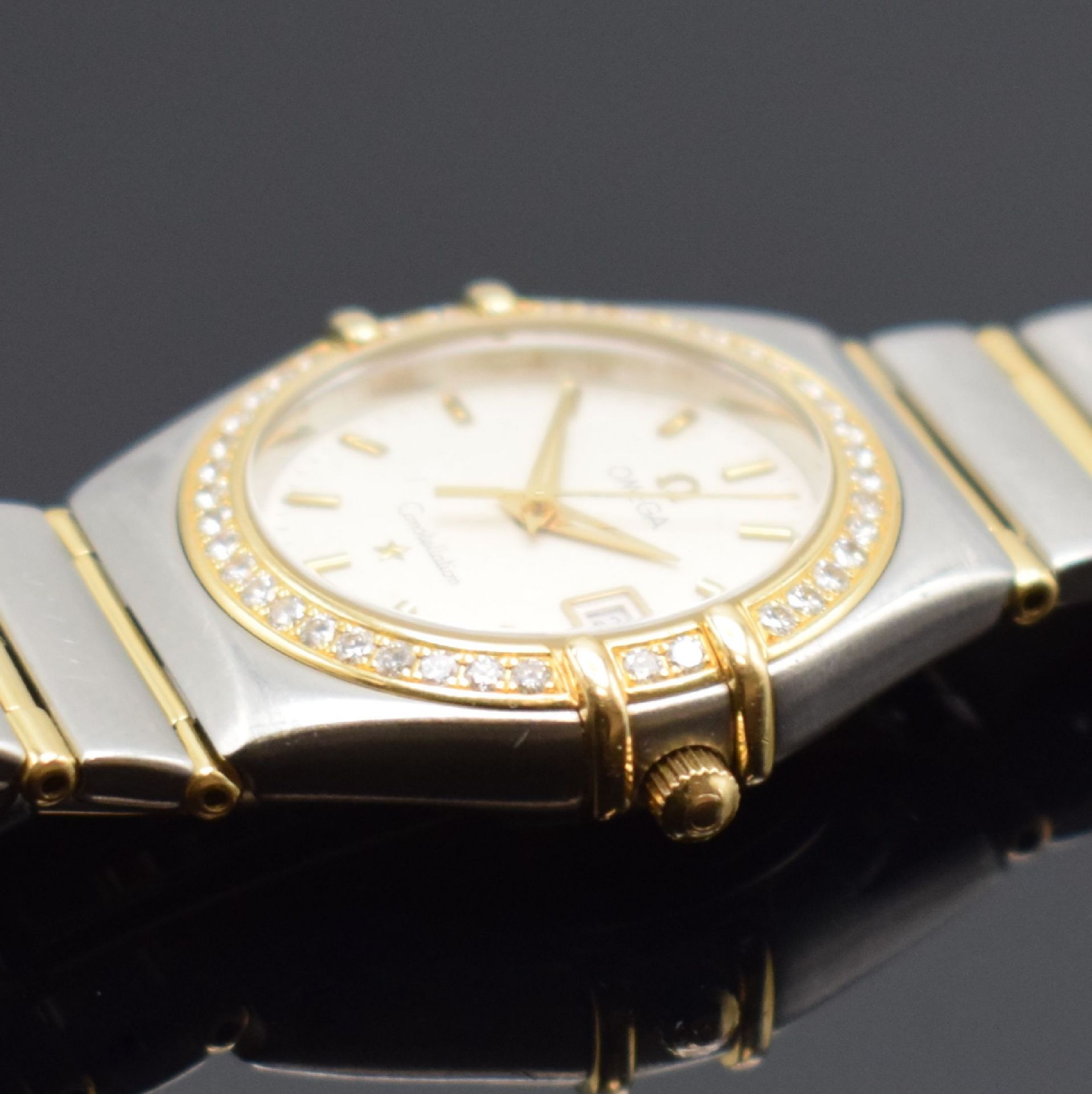 OMEGA Constellation Damenarmbanduhr in Stahl/Gold mit - Bild 4 aus 5