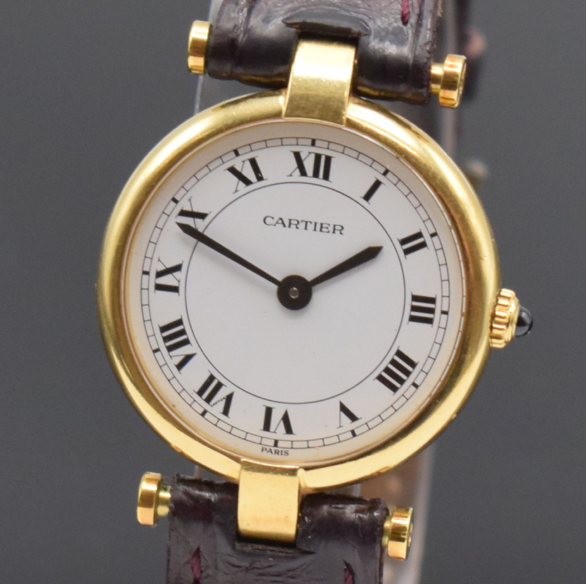 CARTIER Vendome Damenarmbanduhr in GG 750/000, Schweiz um - Bild 2 aus 5