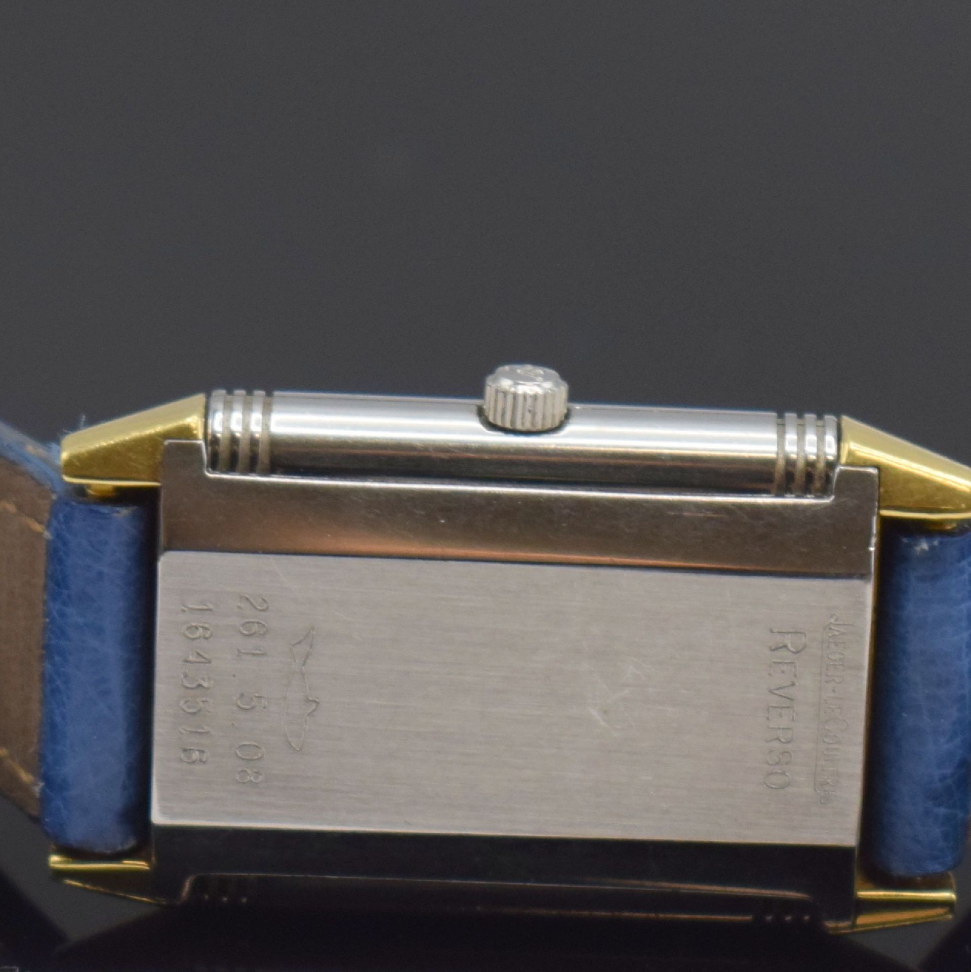 Jaeger-LeCoultre Reverso Damenarmbanduhr in Edelstahl und - Bild 4 aus 7