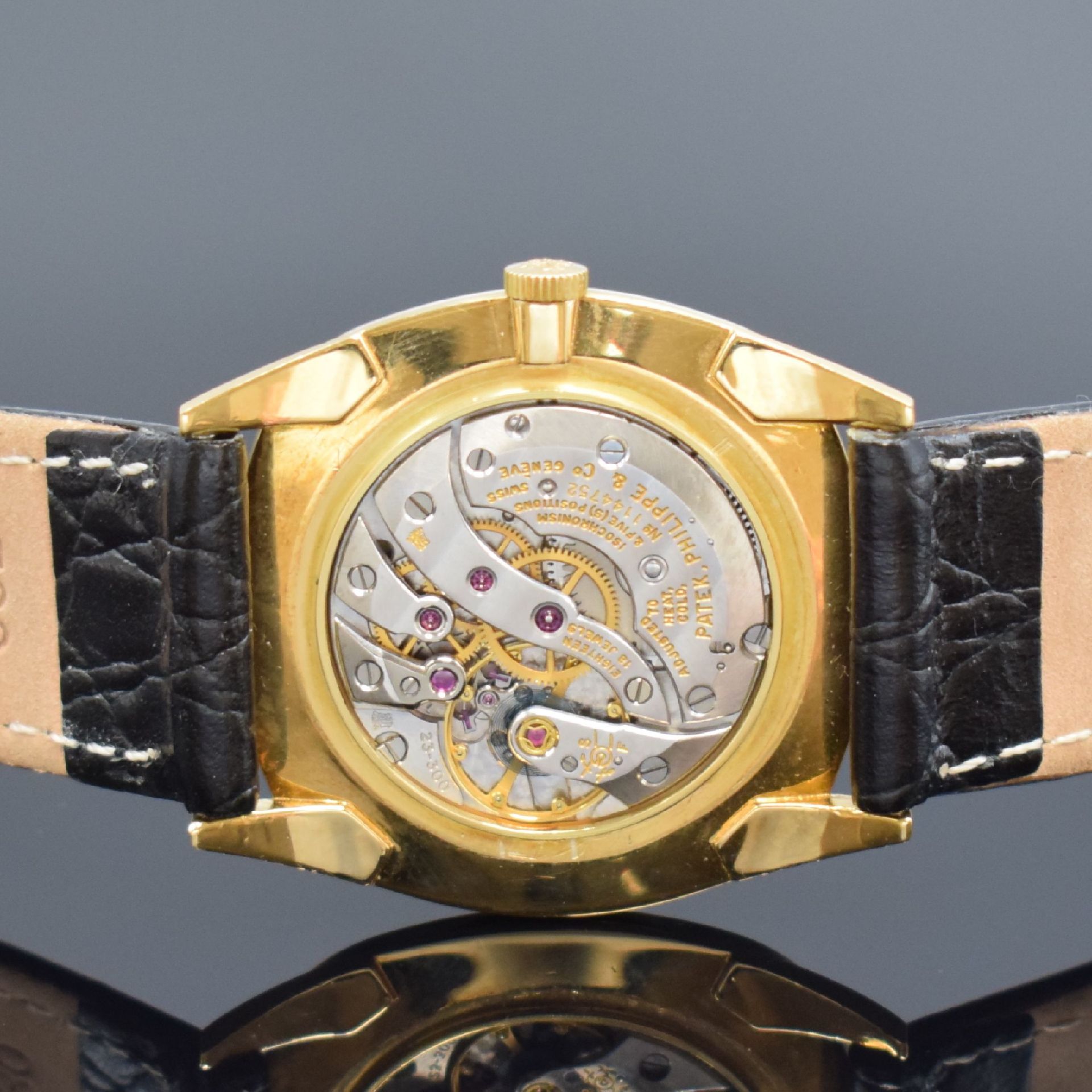 PATEK PHILIPPE Gübelin Herrenarmbanduhr in GG 750/000 - Bild 6 aus 7