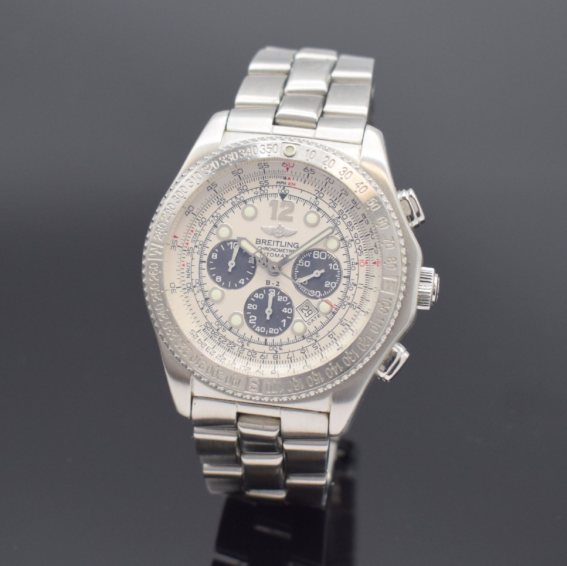 BREITLING Armbandchronograph Modell B-2 Referenz A42362,