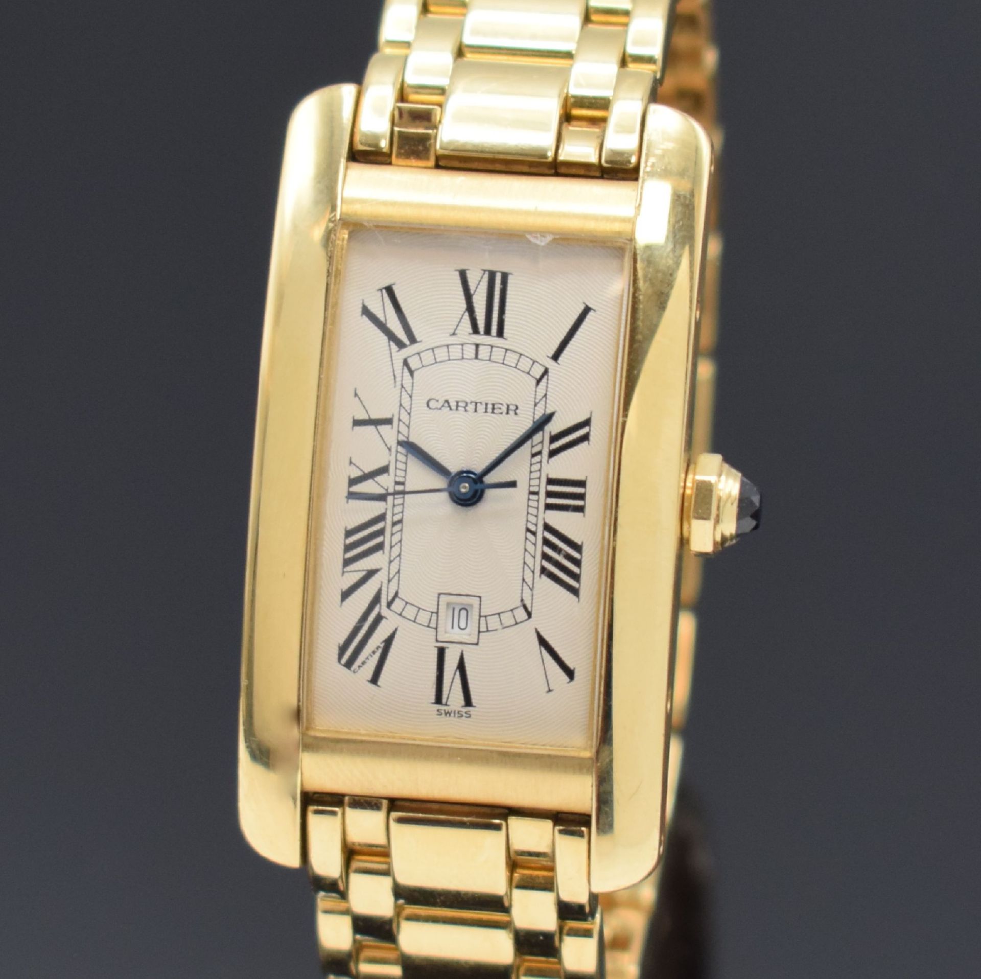 CARTIER Armbanduhr Tank Americaine in GG 750/000 Referenz - Image 2 of 7