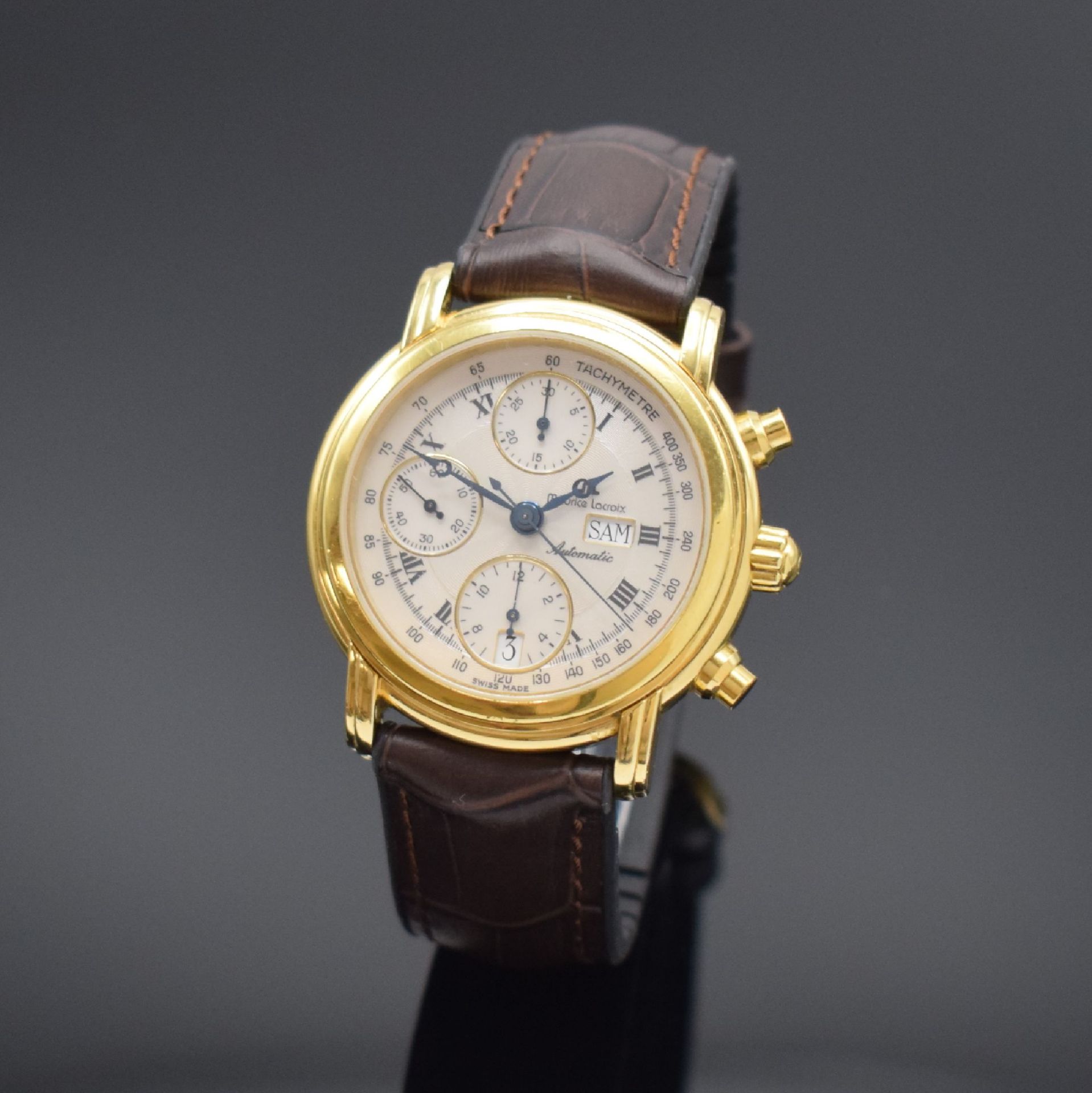 MAURICE LACROIX Herrenarmbanduhr mit Chronograph, Schweiz