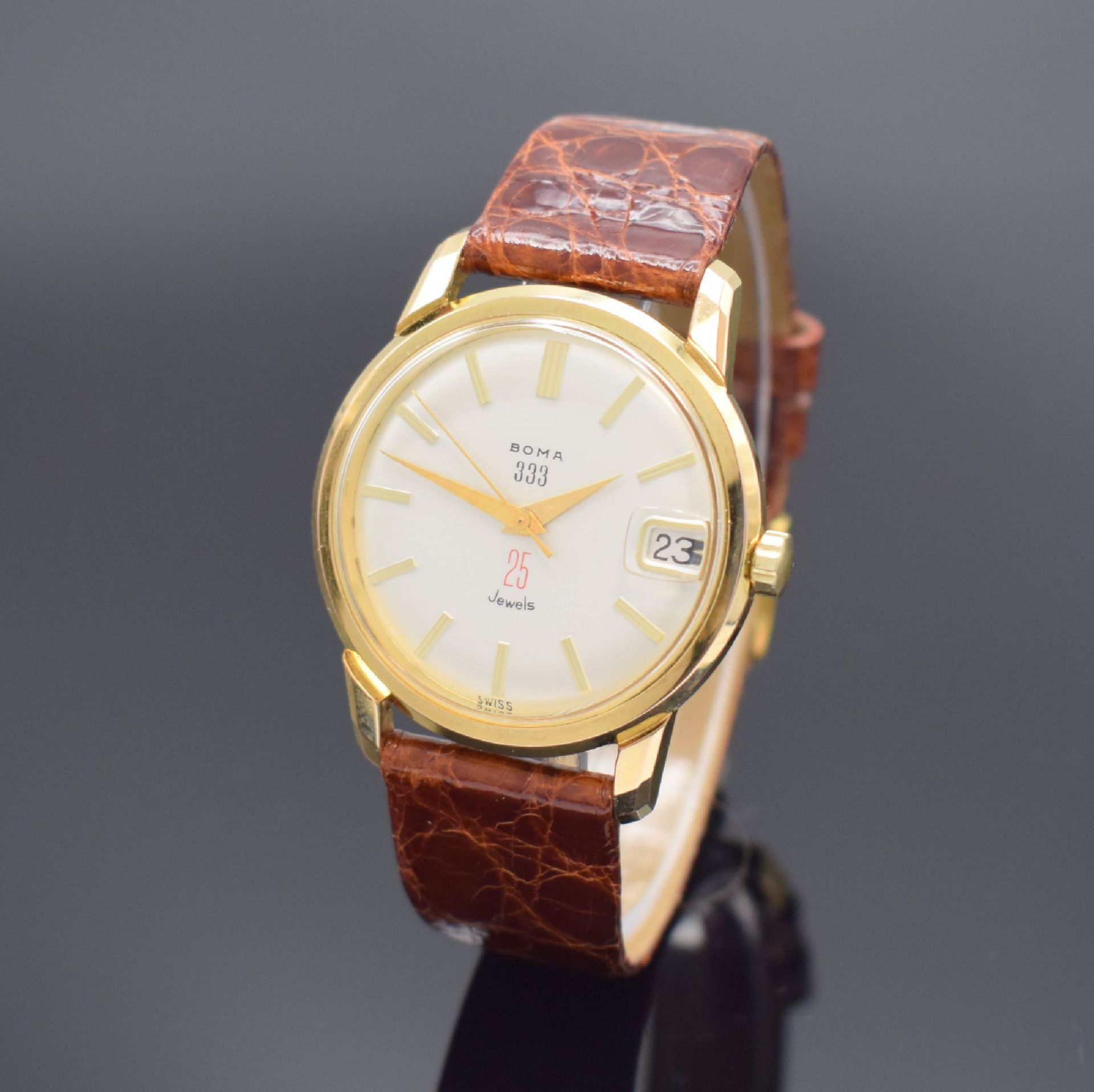 SANDOZ / BOMA 333 Armbanduhr mit seltenem Automatikwerk