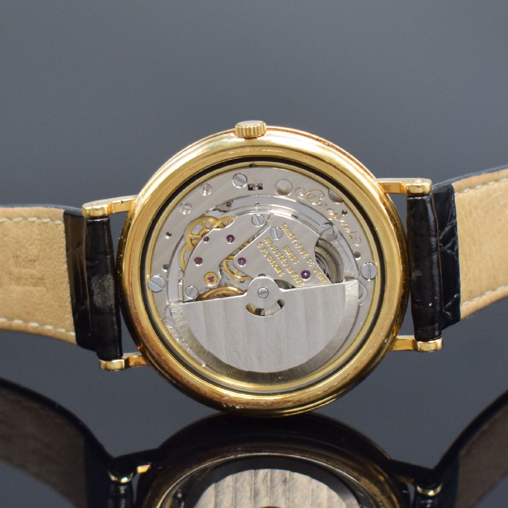 BREGUET Herrenarmbanduhr mit Vollkalender und Mondphase in - Image 7 of 9